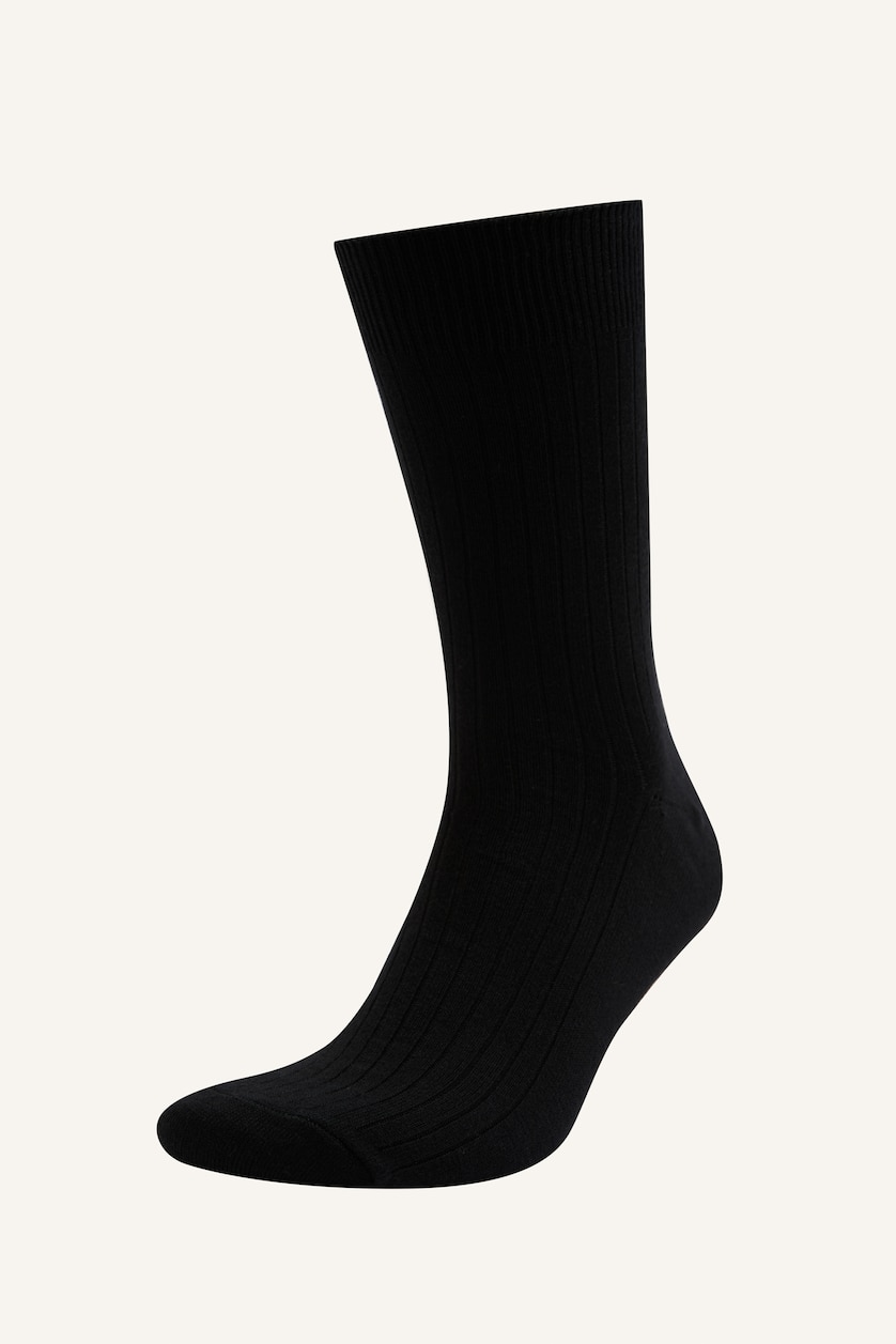Men Black 2 piece Long sock