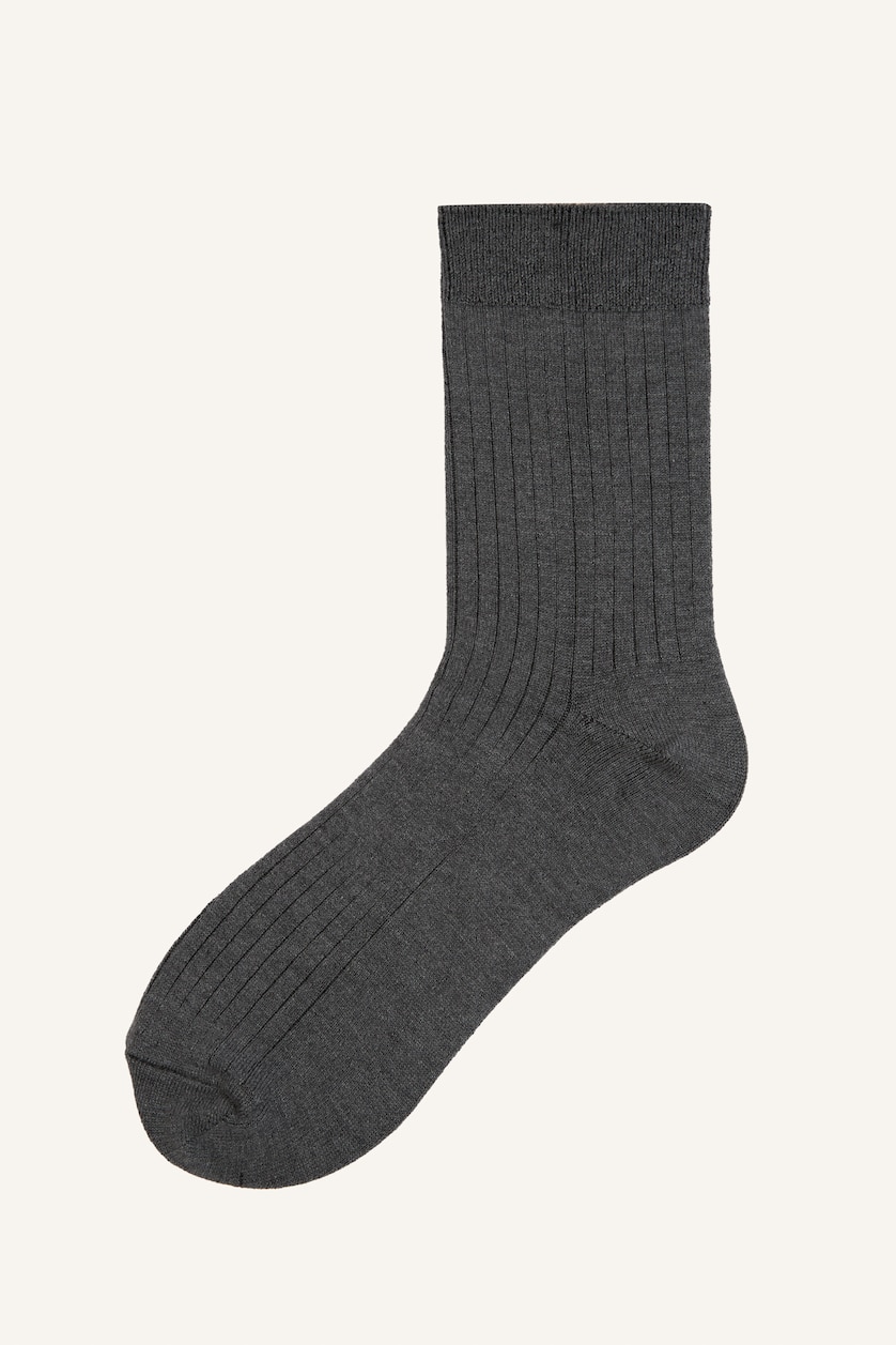 Women Grey 2 piece Long sock