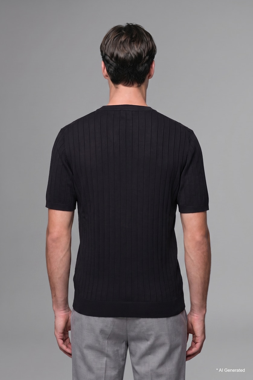 MAN Black Standard Fit Short Sleeve T-Shirt