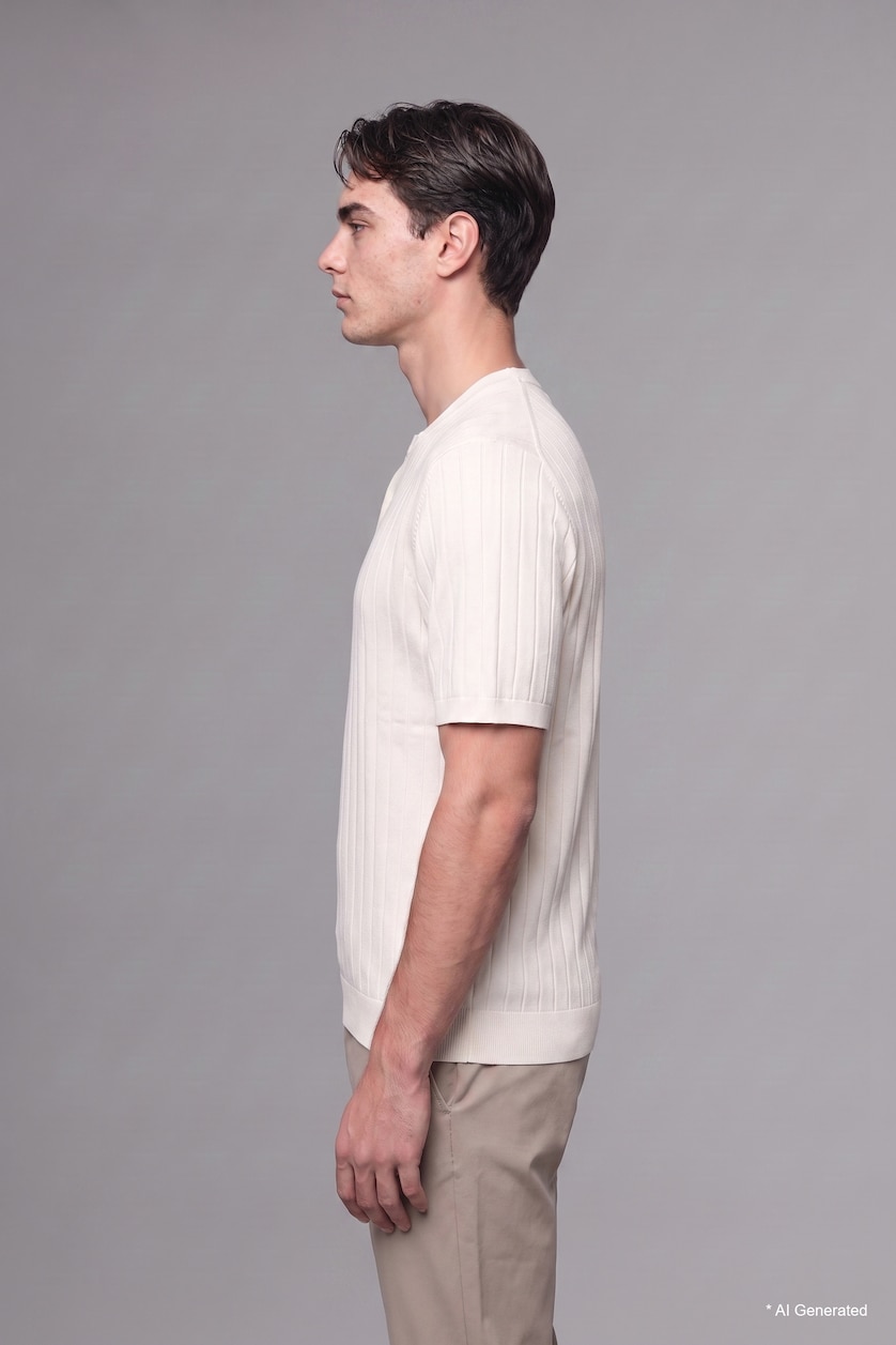 MAN White Standard Fit Short Sleeve T-Shirt