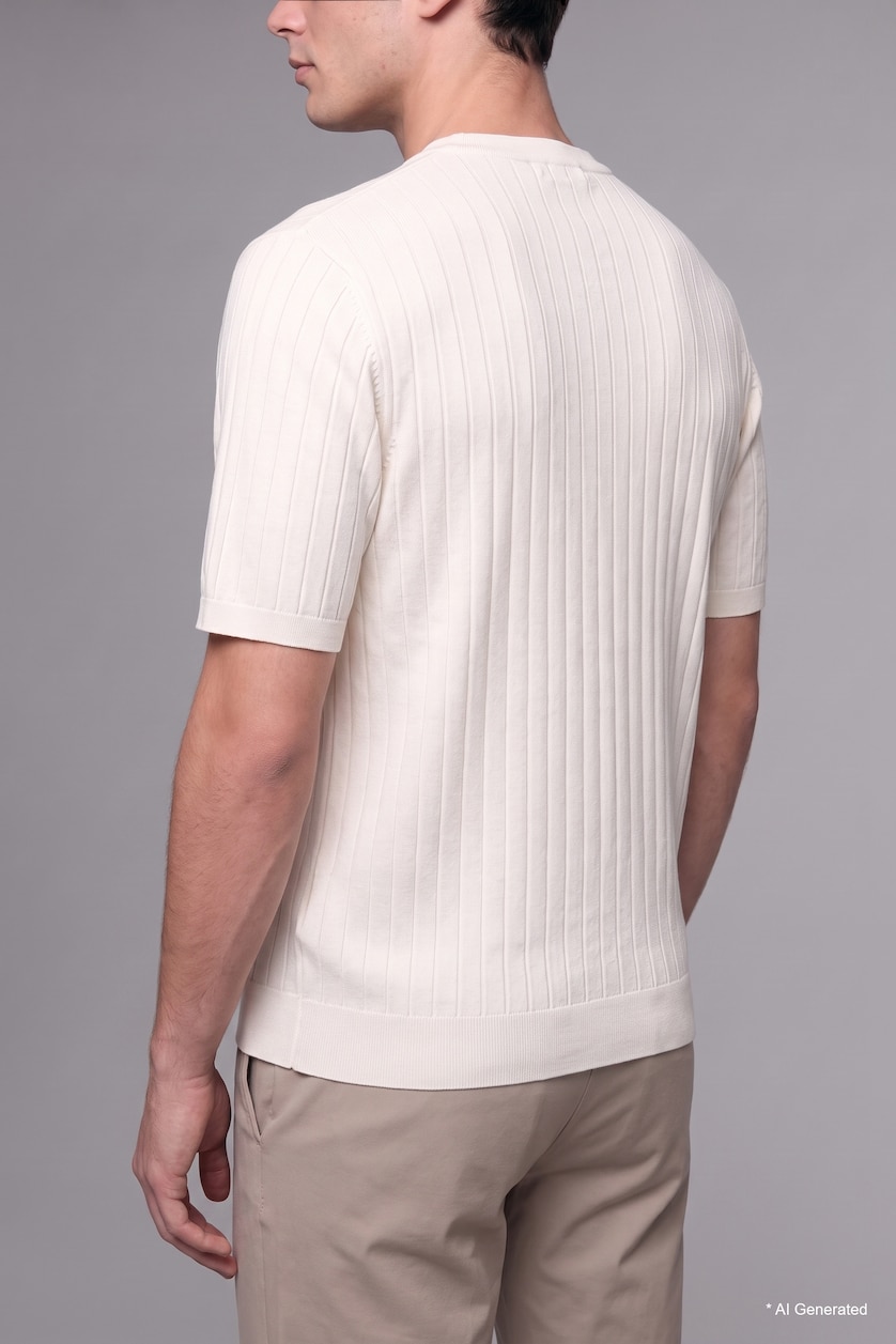 MAN White Standard Fit Short Sleeve T-Shirt