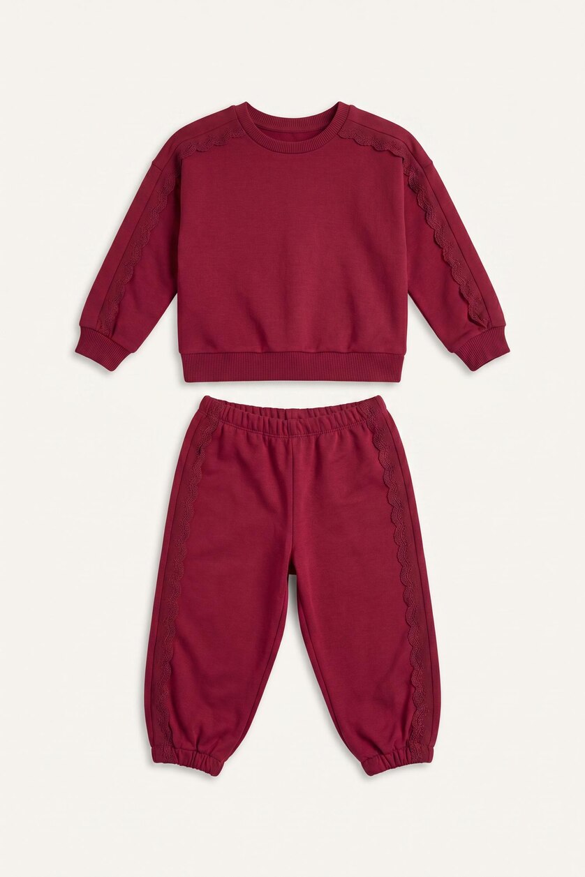 Baby Girl Fushsia Baby Girl Cotton Regular Fit Top Bottom 2 Piece Set