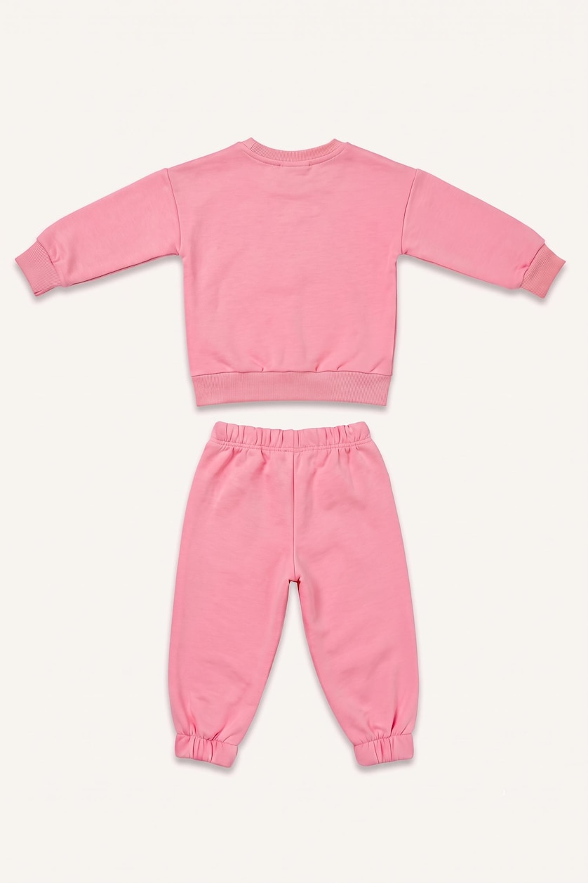 BABY GIRL Pink Baby Girl 100% Cotton Long Sleeve Top and Bottom 2-Piece Set