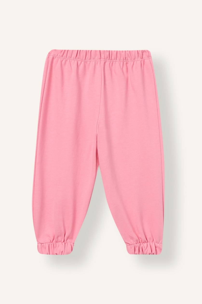 Baby Girls Pink Baby Girl 100% Cotton Long Sleeve Top and Bottom 2-Piece Set