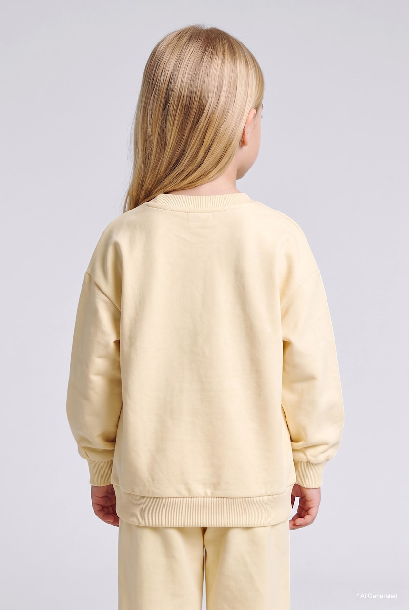 Baby Girls Light Yellow Baby Girl 100% Cotton Pyjama Set