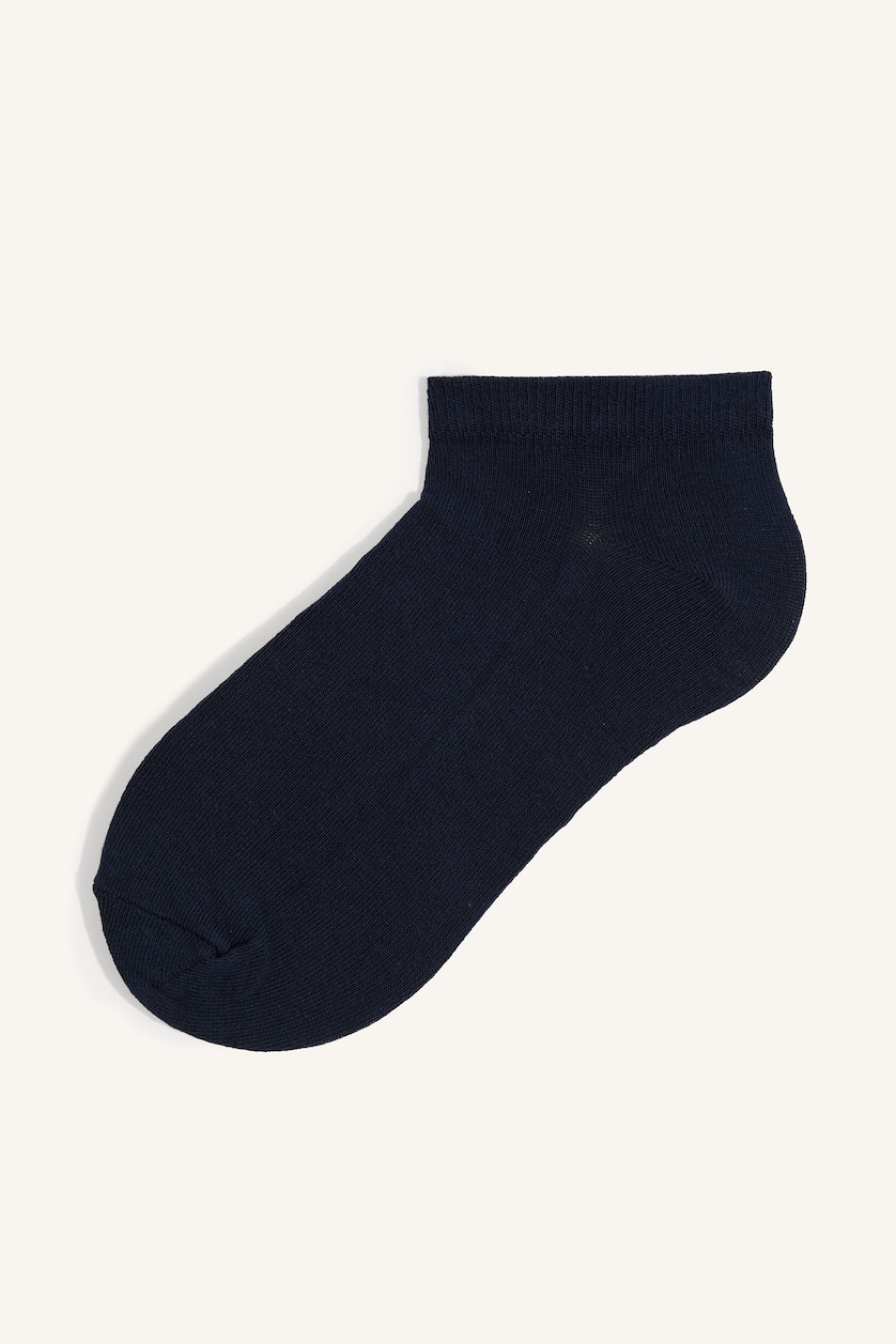 Men NAVY 5 Piece Cotton Short Socks