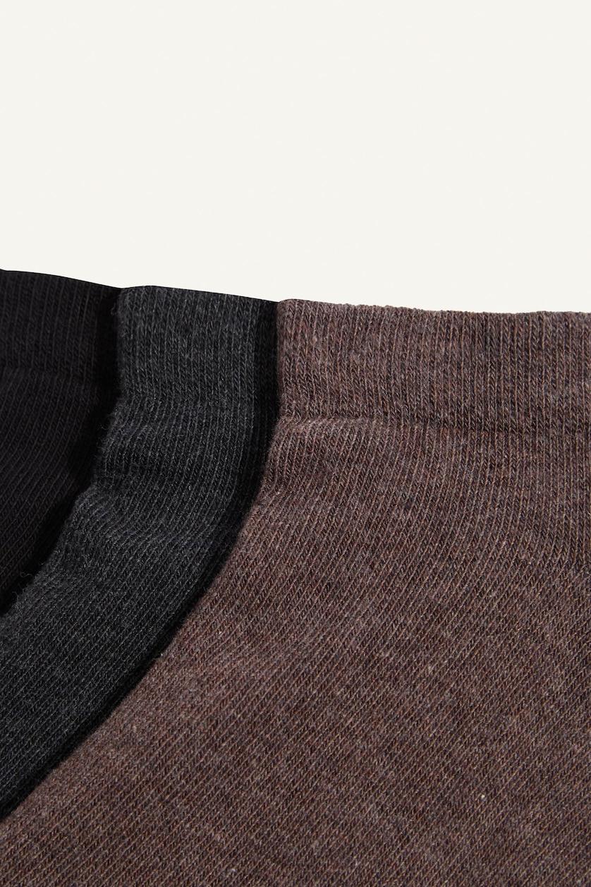 Men Brown 7 piece Cotton Short Socks