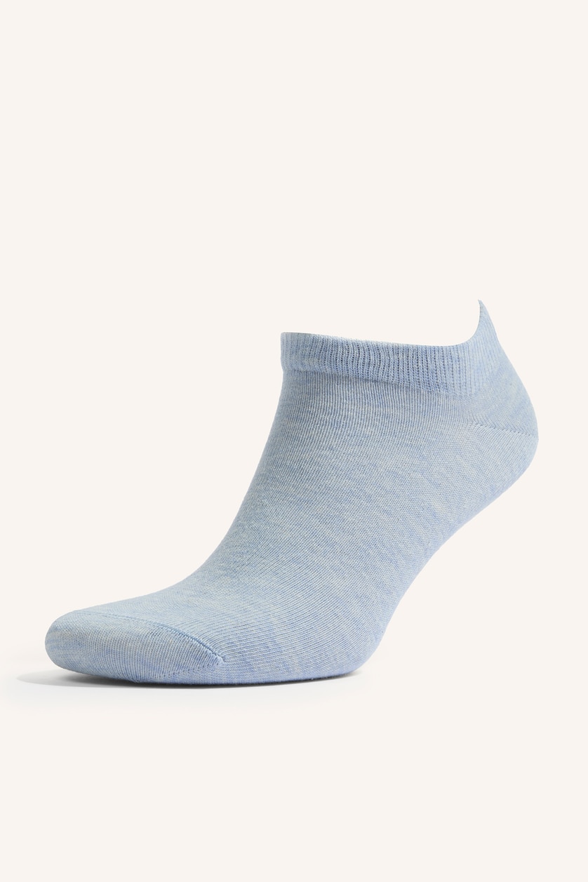 Women Blue 7 piece Cotton Short Socks