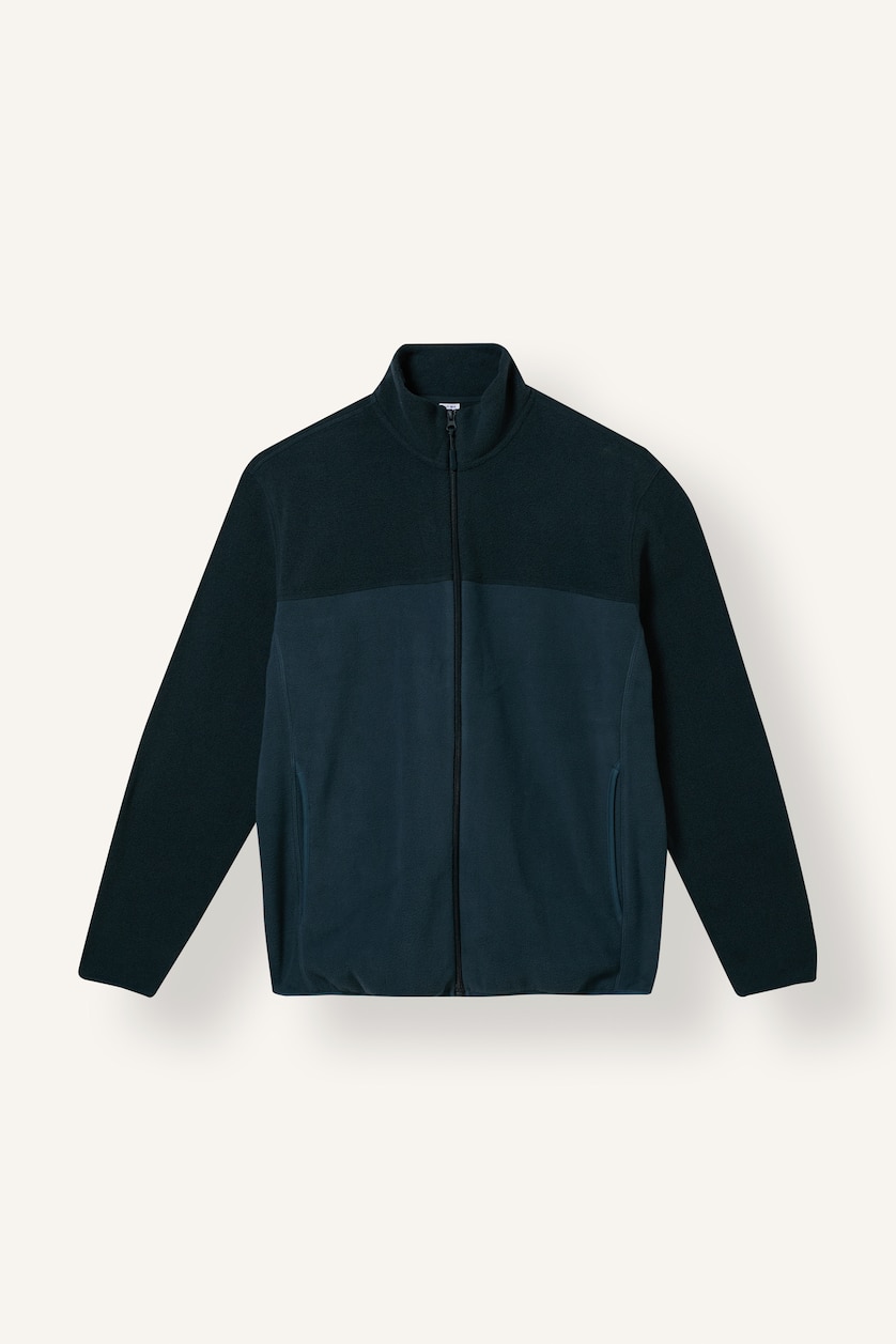 Men Petrol Boxy Fit Cardigan