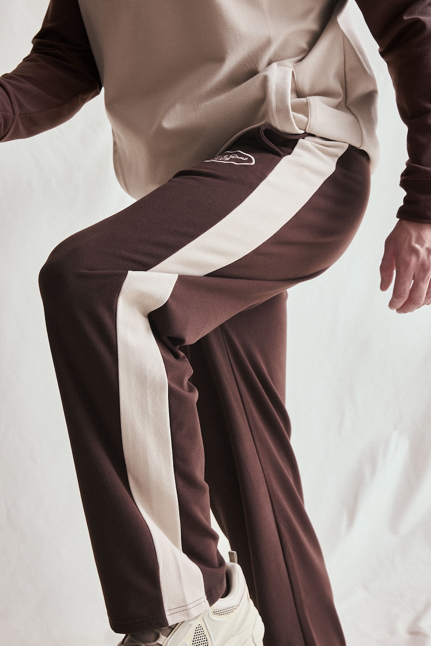 Men Brown Relax Fit fleece Jogger