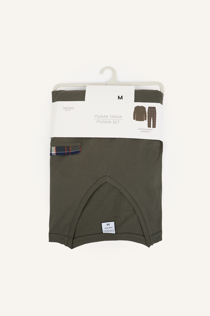 Men Dark Khaki 2 piece Set