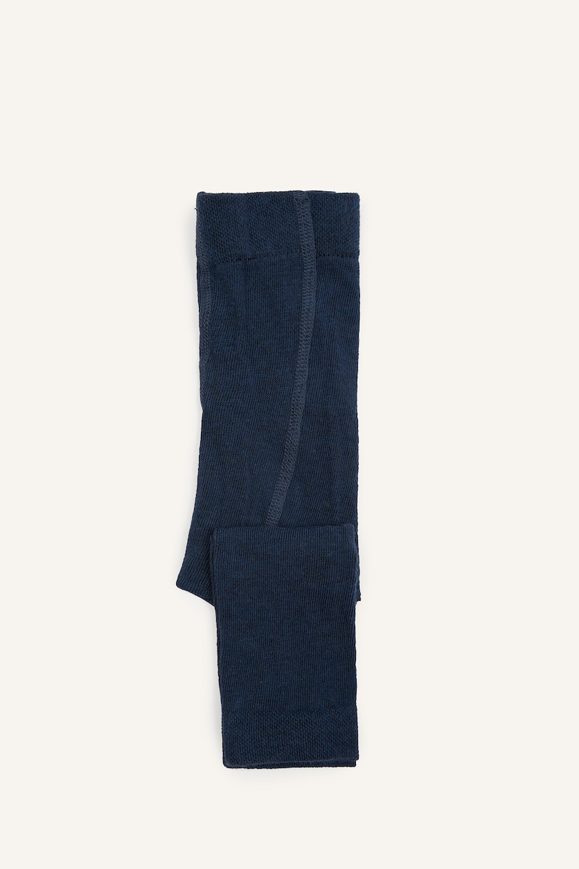 Kız Çocuk - Genç Kız Mavi Unisex Düz Külotlu Çorap