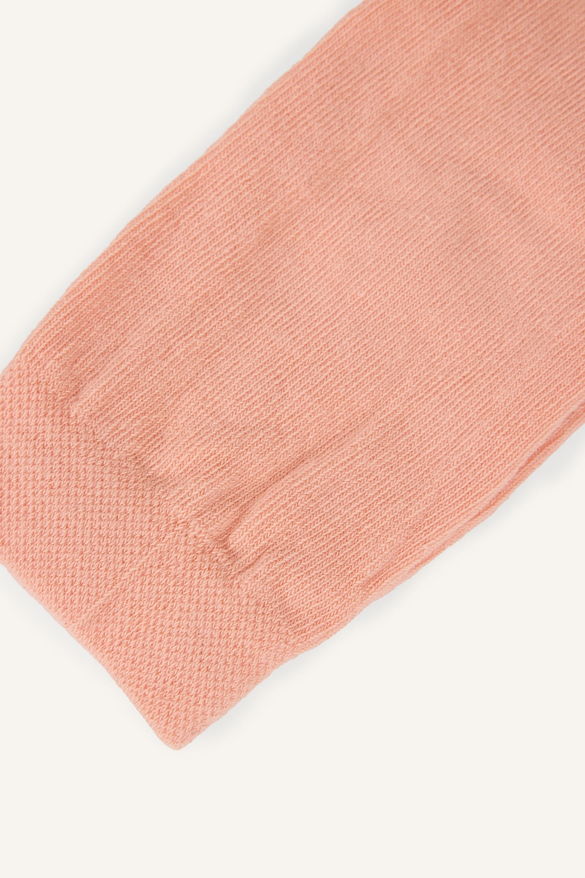 Young Girls - Teen Girls Salmon Unisex Cotton Socks
