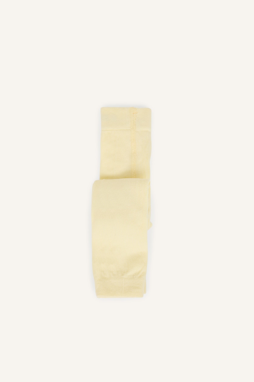 Young Girls - Teen Girls Yellow Unisex Cotton Socks