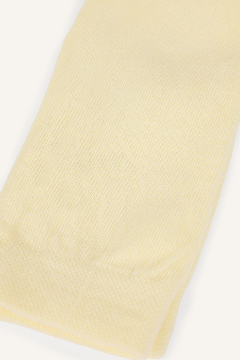 Young Girls - Teen Girls Yellow Unisex Cotton Socks