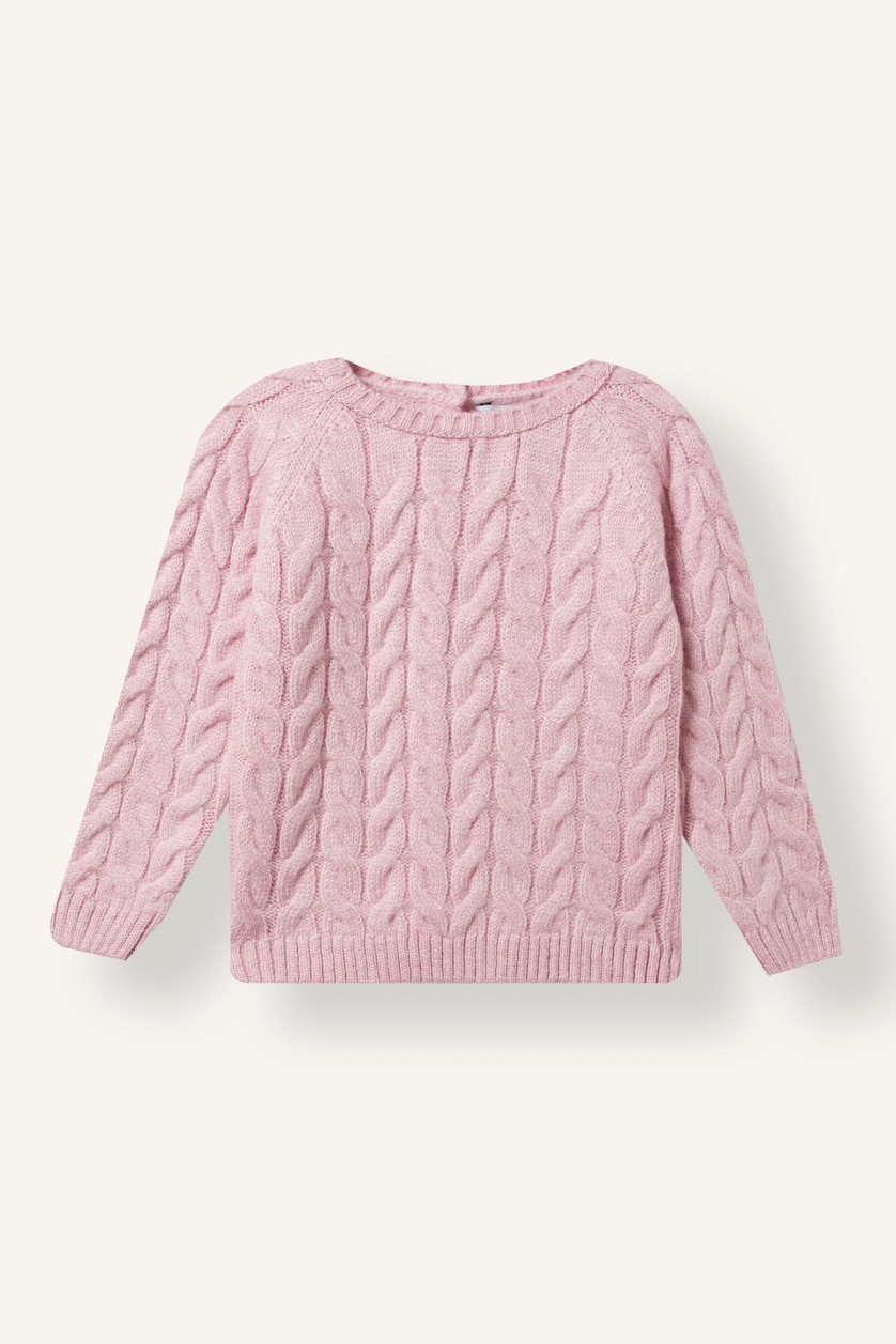 Baby Girls Light Pink Baby Girl Regular Fit Crew Neck Pullover