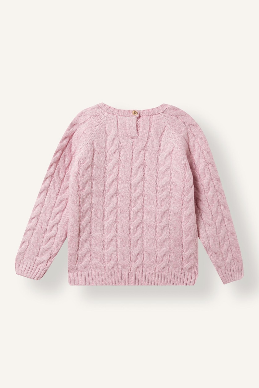 Baby Girls Light Pink Baby Girl Regular Fit Crew Neck Pullover