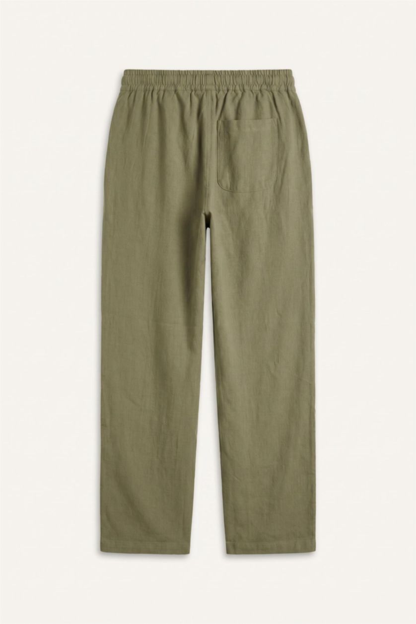 Men Khaki Relax Fit Trousers