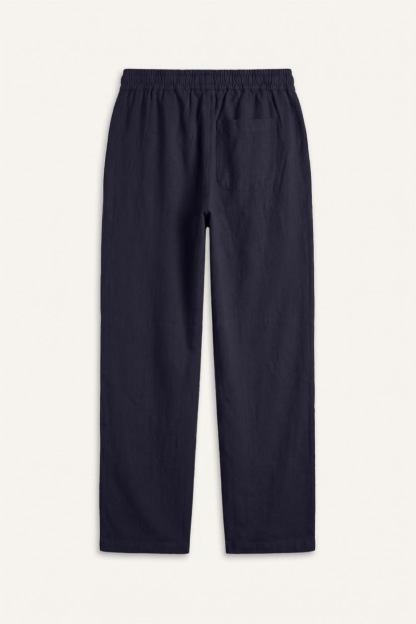 Men NAVY Relax Fit Trousers