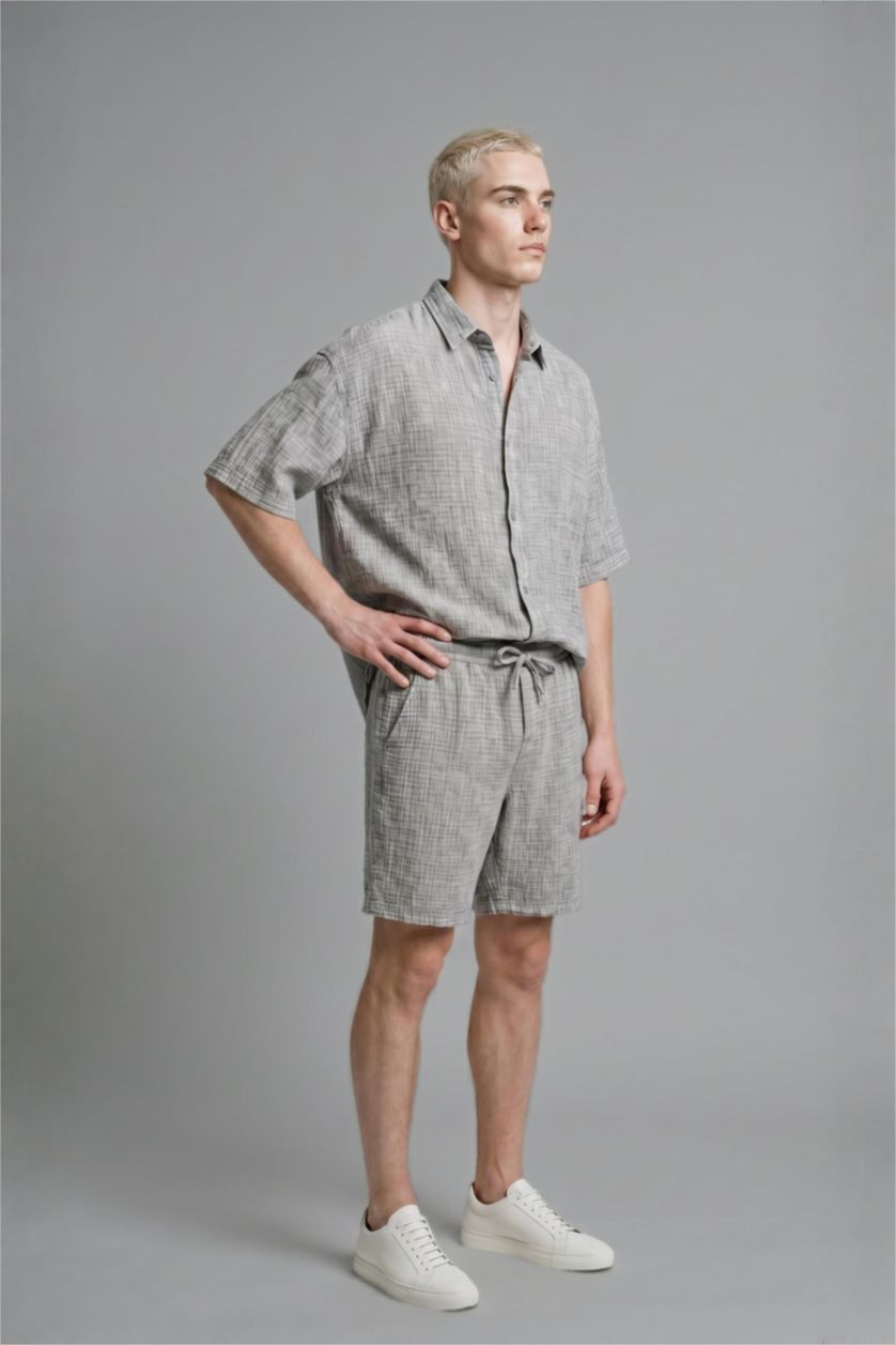 Men Grey Relax Fit