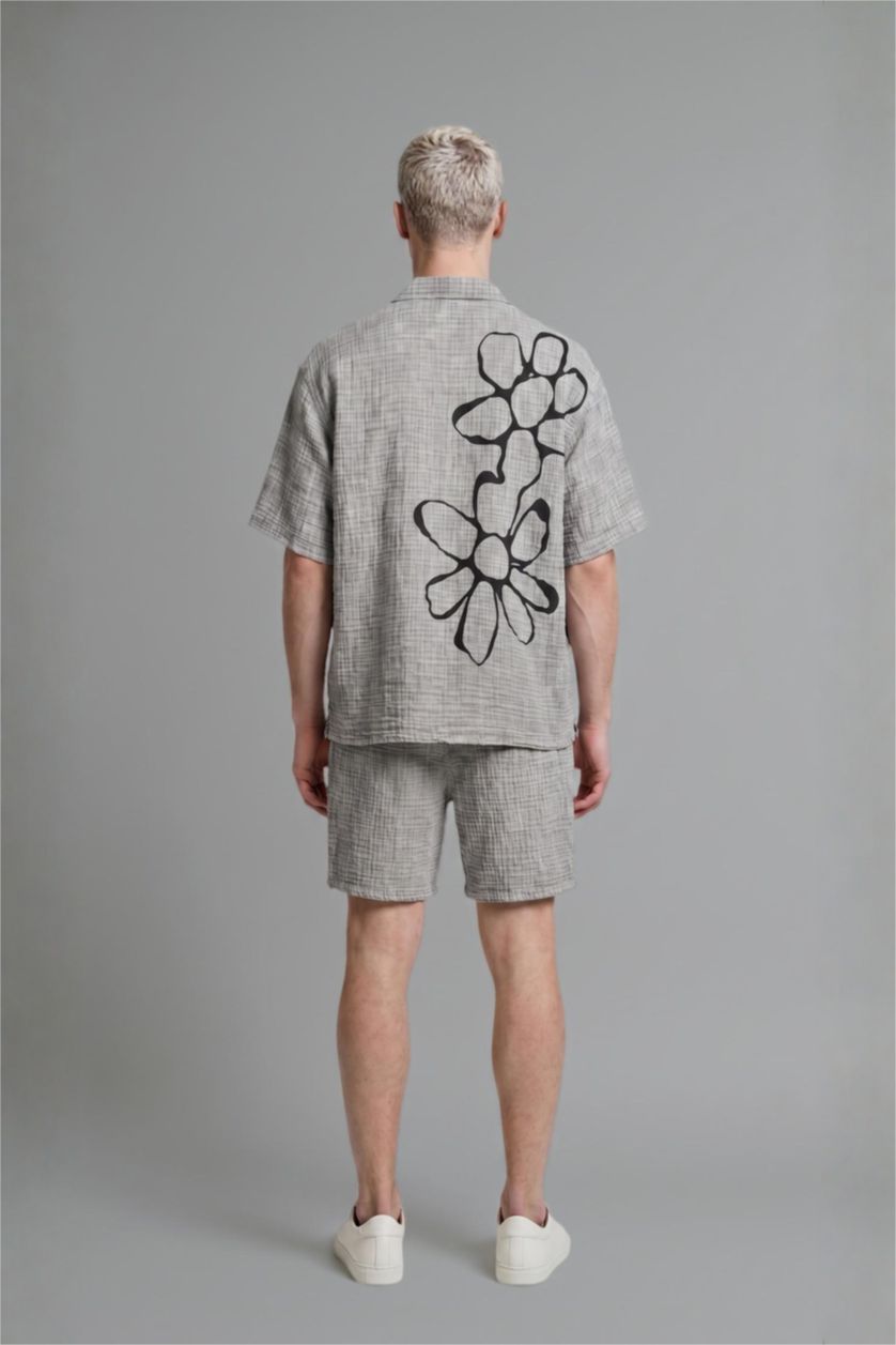 Men Grey Relax Fit