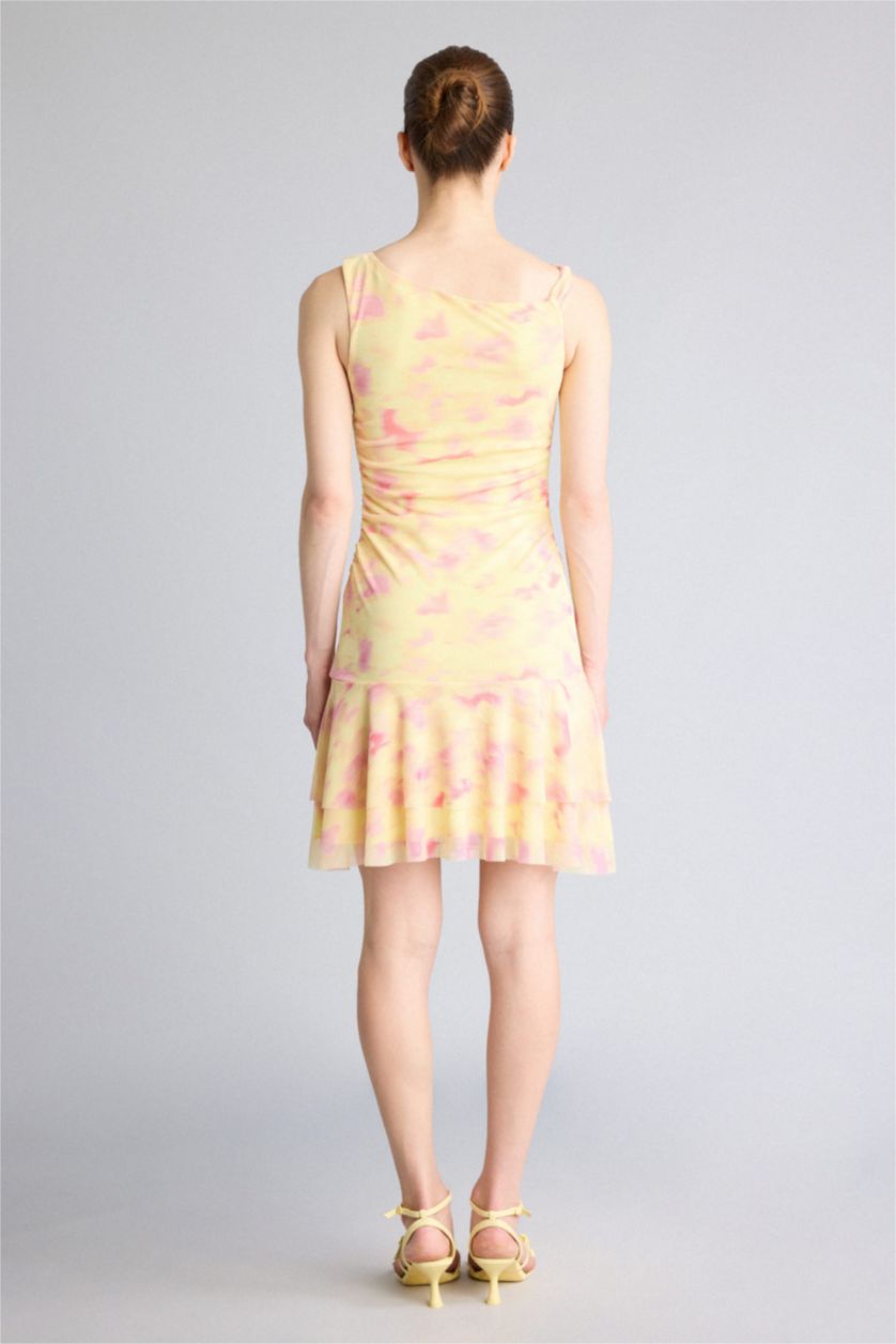 Women Yellow Tulle Dress