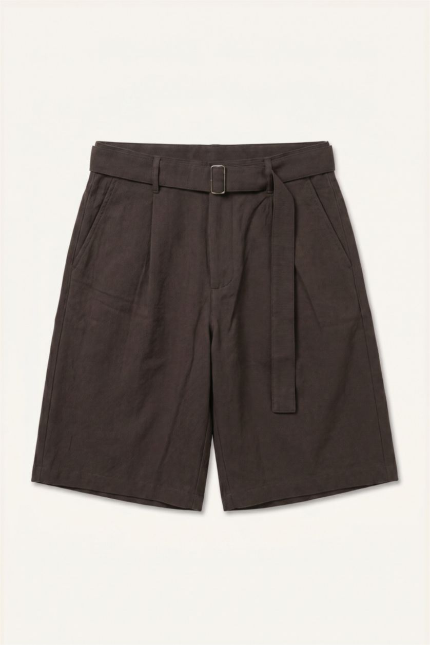 Erkek Kahve Relaxed Fit Bermuda Şort