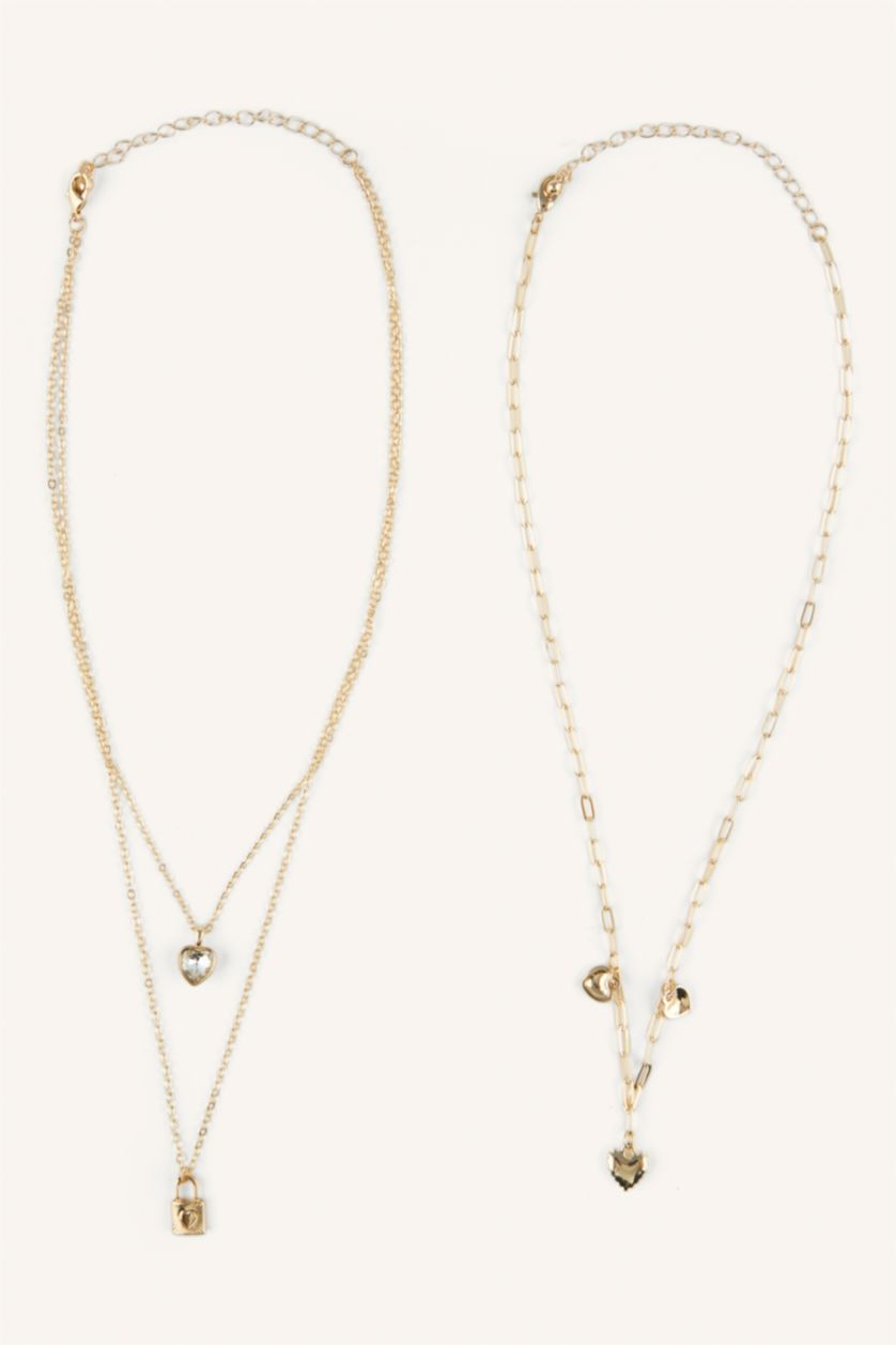 Women Altın 3 piece Necklace