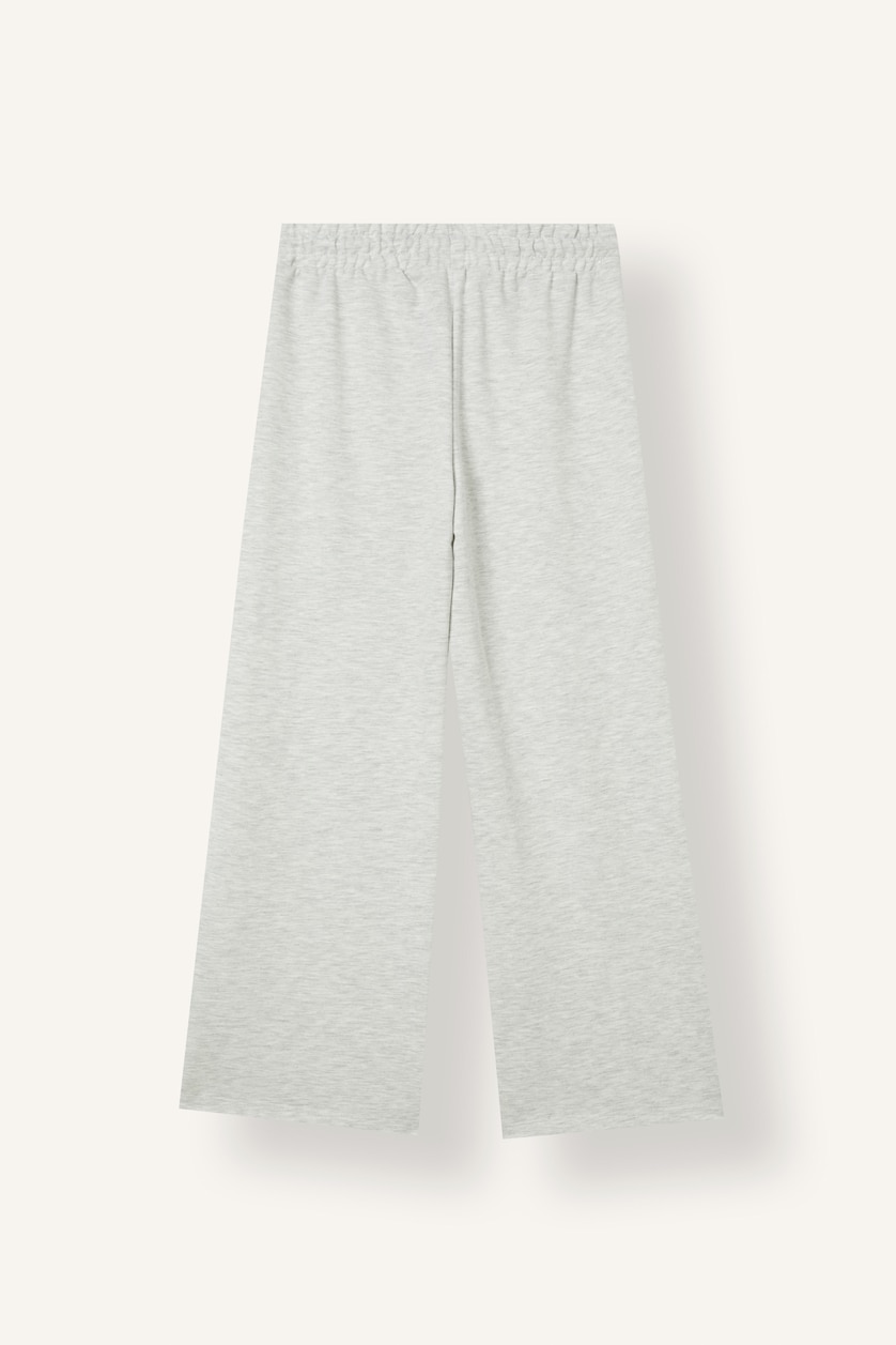 Девочки и подростки Светло-серый меланж Брюки Wide Leg