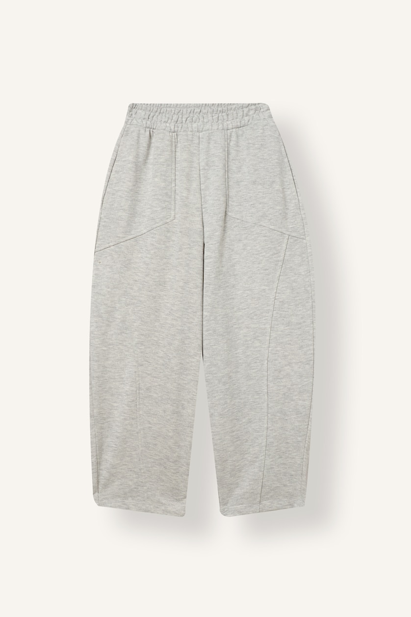 Young Girls - Teen Girls Light Grey Melange Wide Leg Trousers