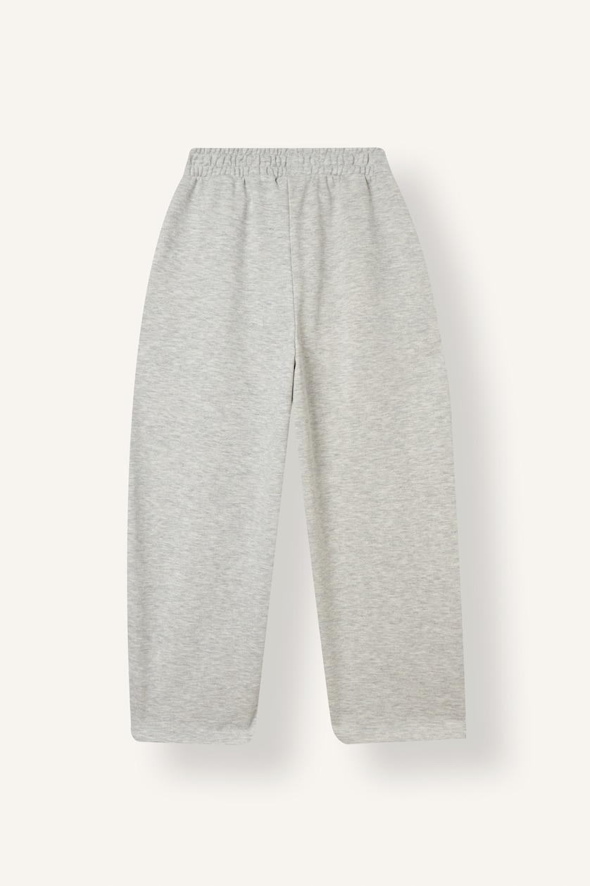 Young Girls - Teen Girls Light Grey Melange Wide Leg Trousers