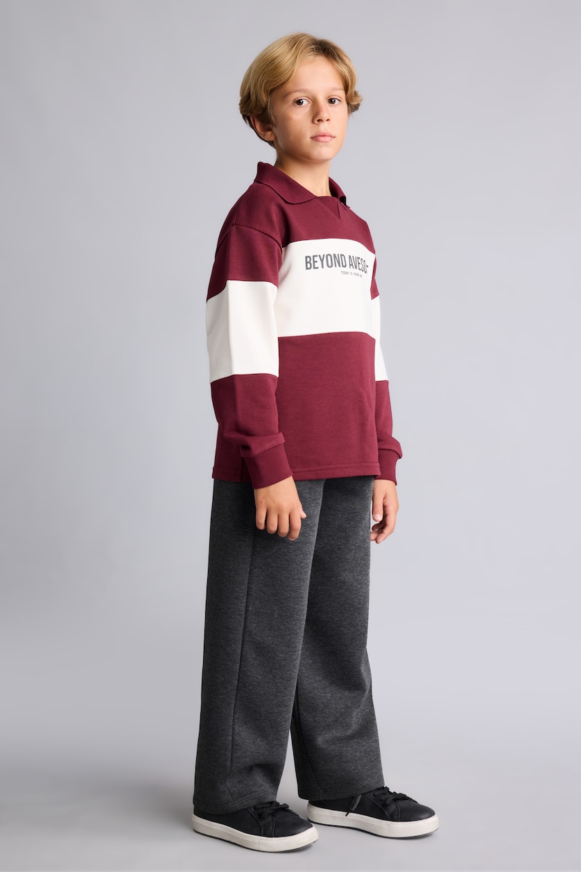 BOYS & TEENS Anthracite Boy Barrel Fit Sweatpants