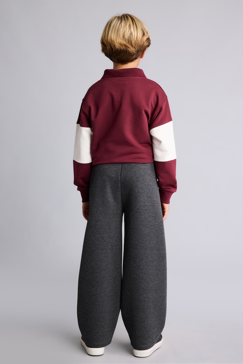 BOYS & TEENS Anthracite Boy Barrel Fit Sweatpants