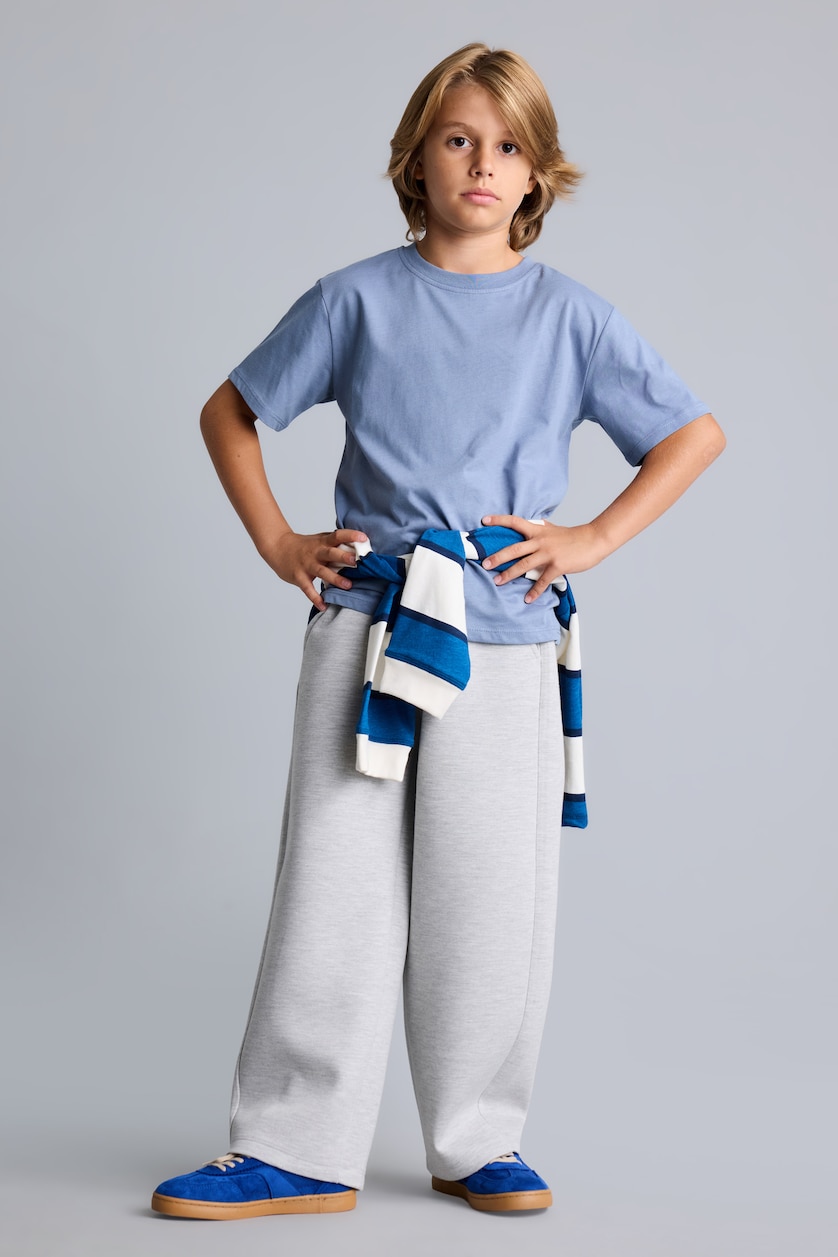 Young Boys - Teen Boys Grey Melange Trousers