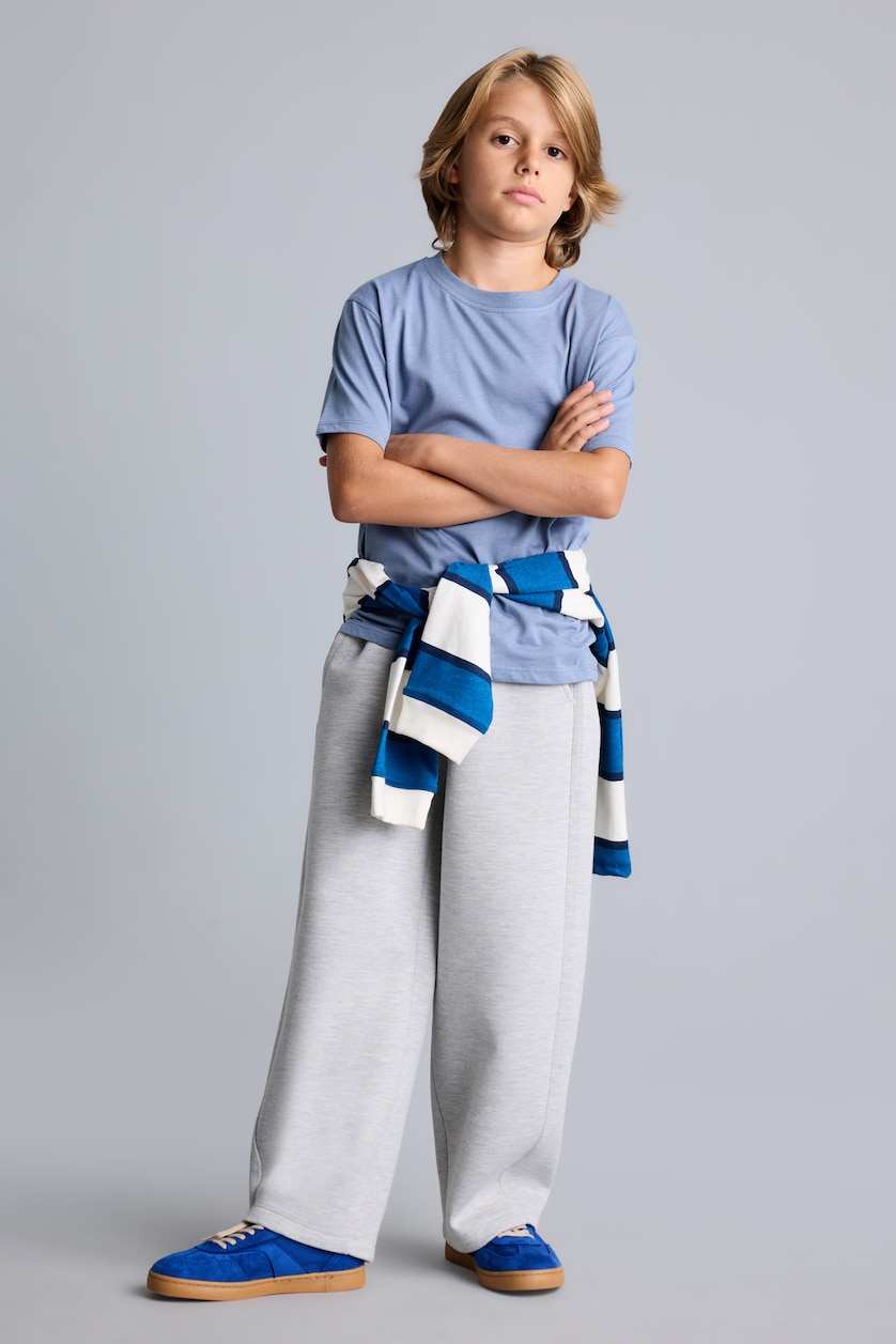 Young Boys - Teen Boys Grey Melange Trousers