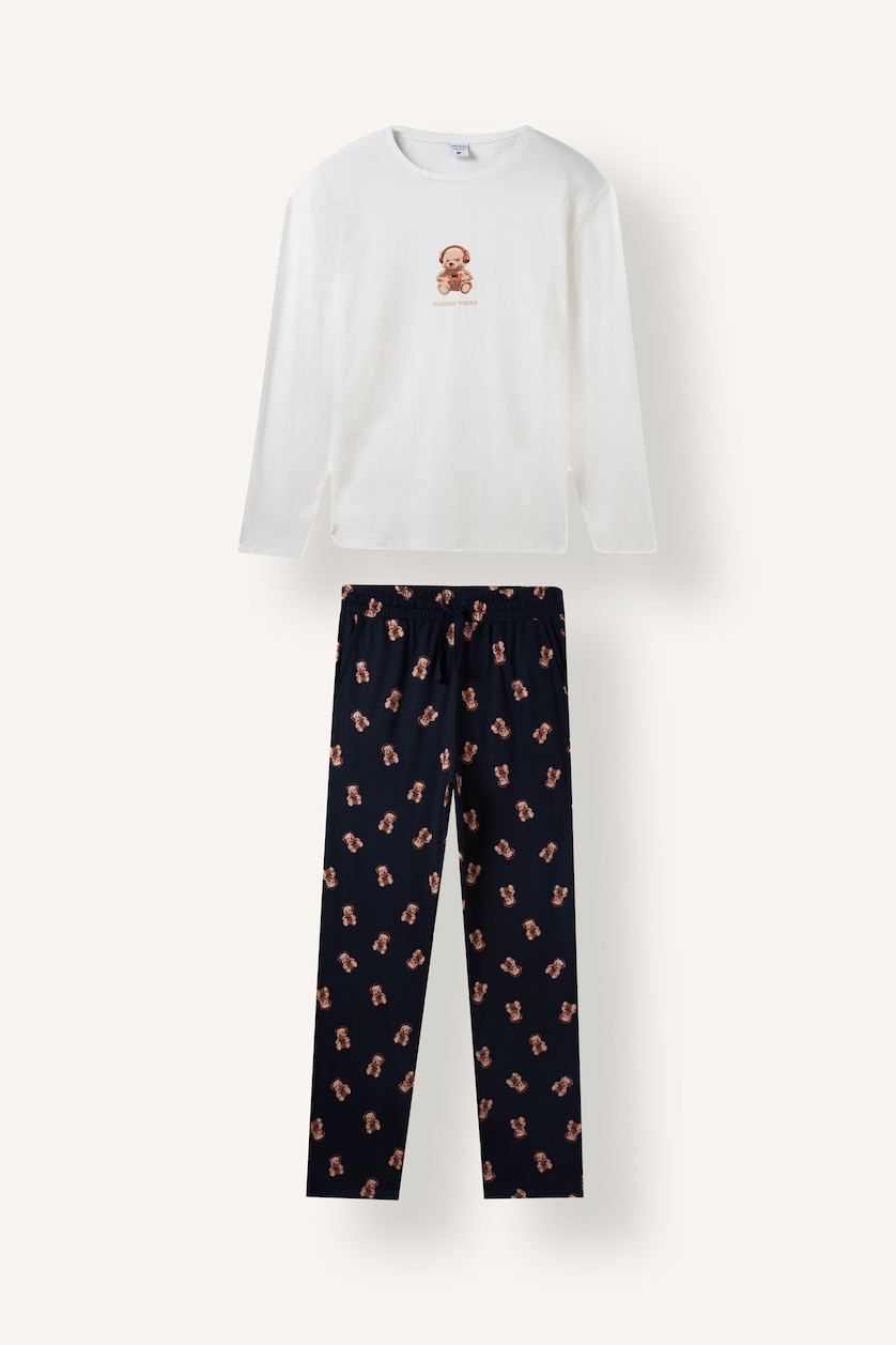 Men Ecru 2 piece Set