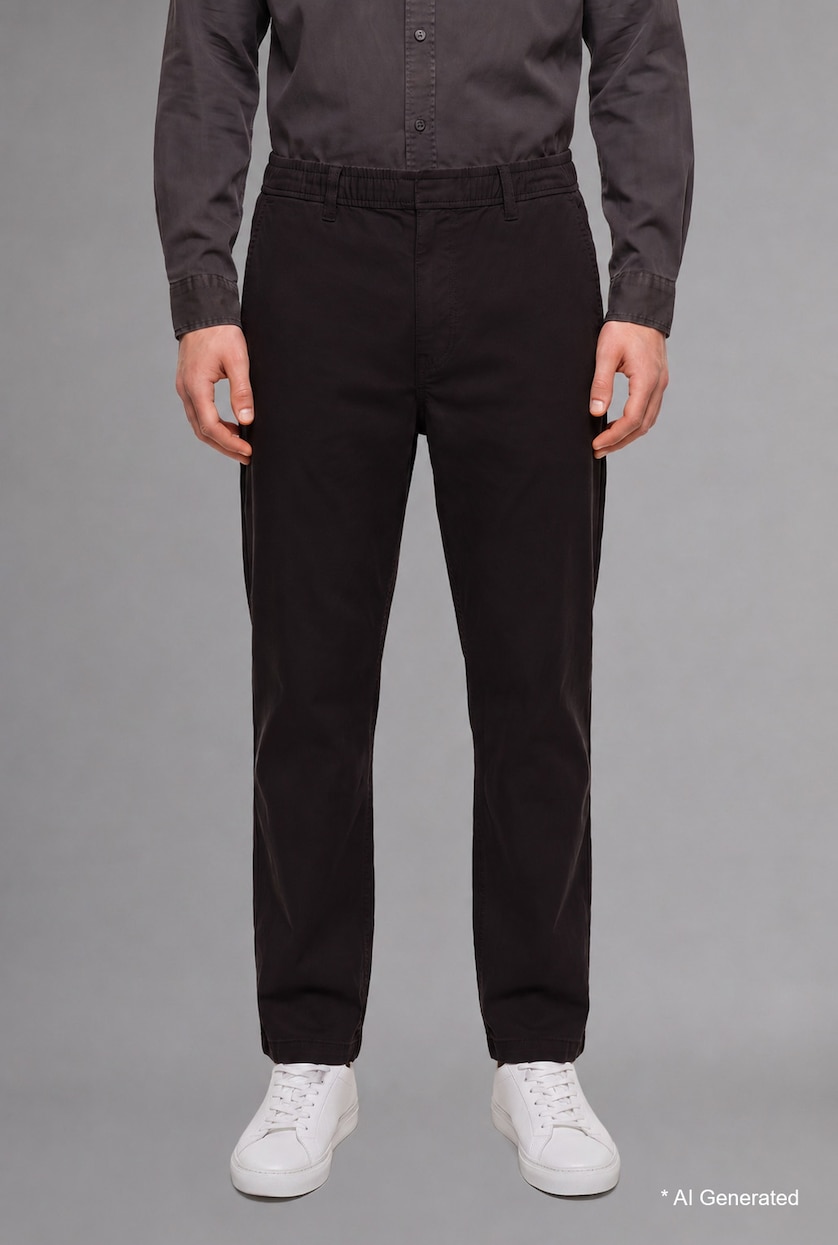 Men Brown Regular Fit Ultra Soft Straight Leg Classic Trousers