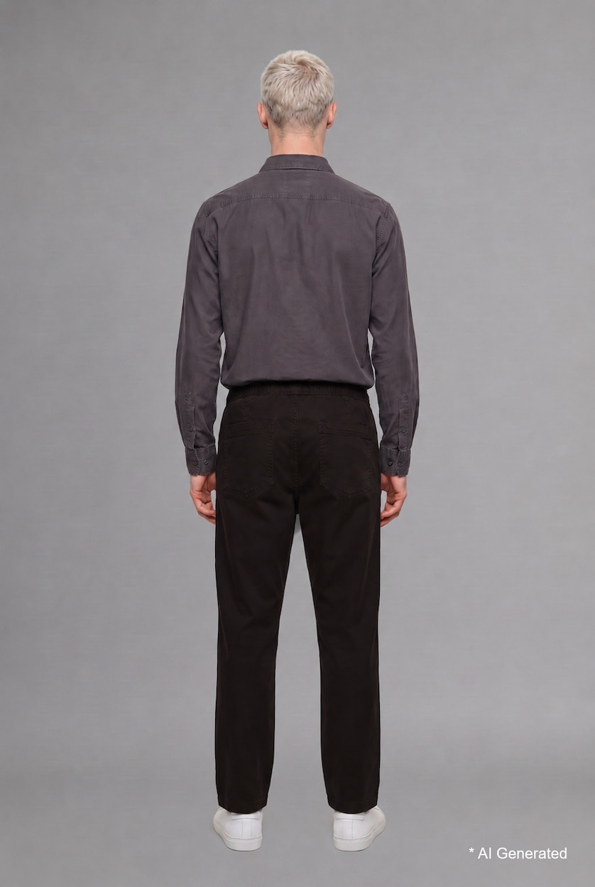 Men Brown Regular Fit Ultra Soft Straight Leg Classic Trousers