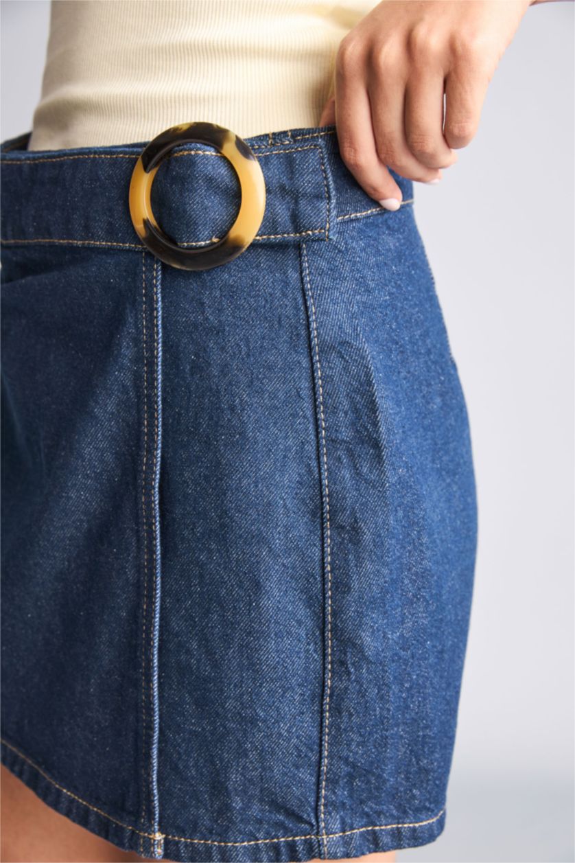 Women Blue Black Shorts