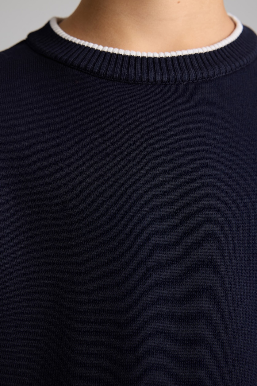 Young Boys - Teen Boys NAVY Boy Regular Fit Crew Neck Pullover