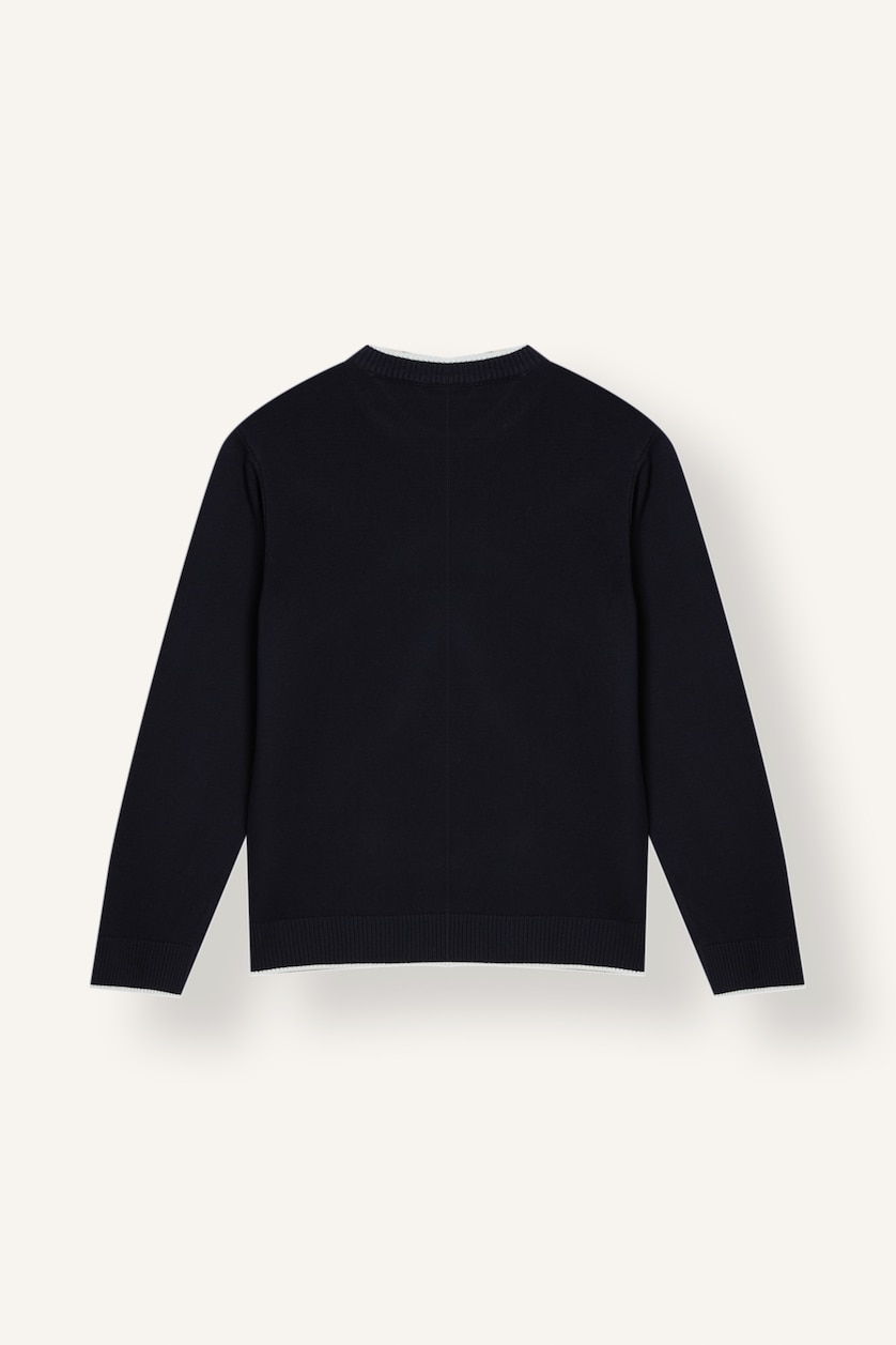 Young Boys - Teen Boys NAVY Boy Regular Fit Crew Neck Pullover