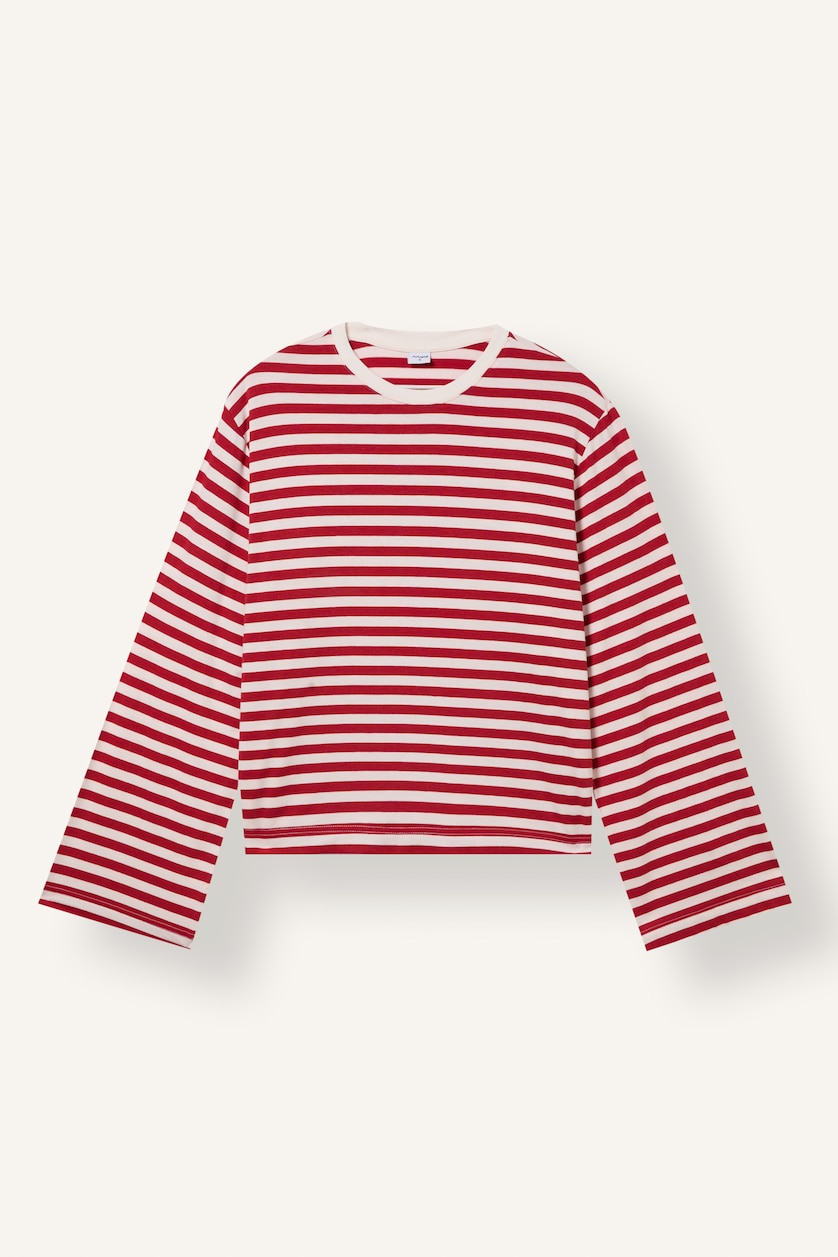 Women Red Standard Fit Long Sleeve T-Shirt