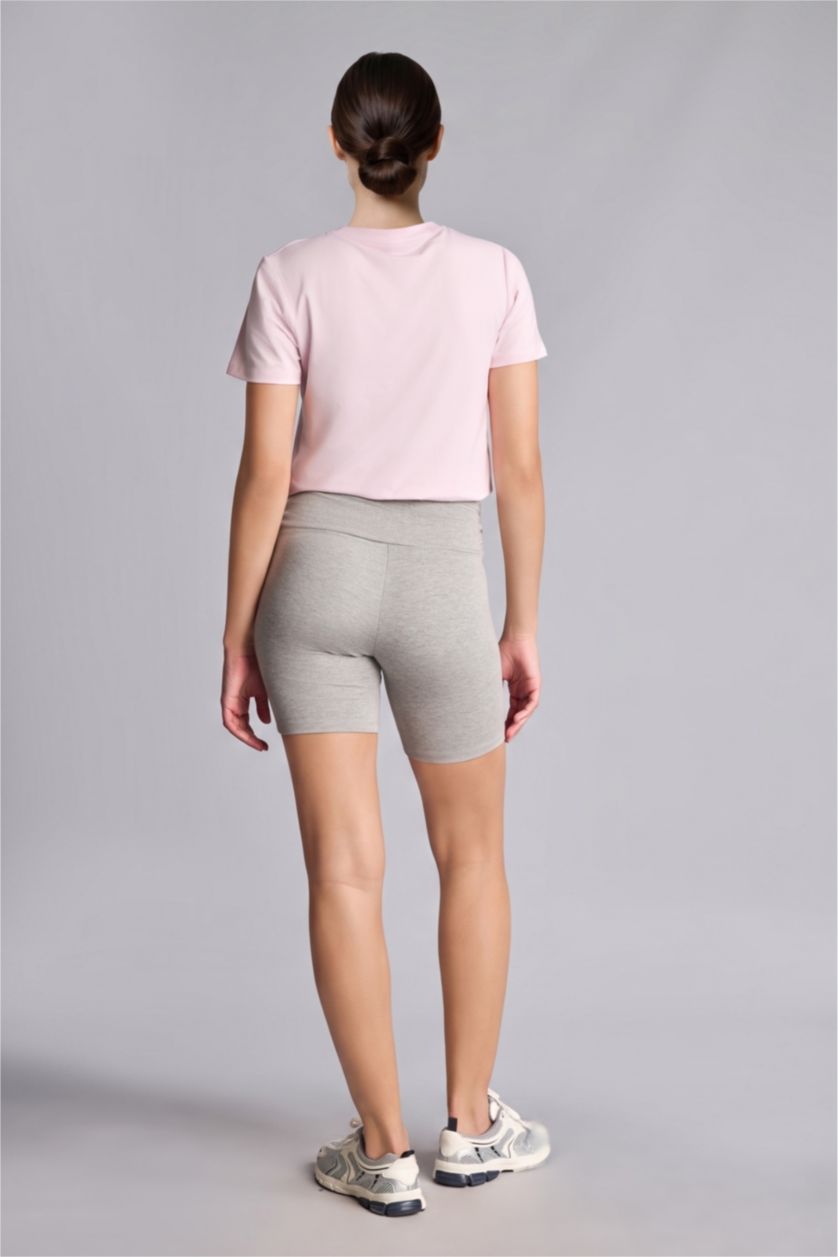 Women Grey Melange Woman Biker