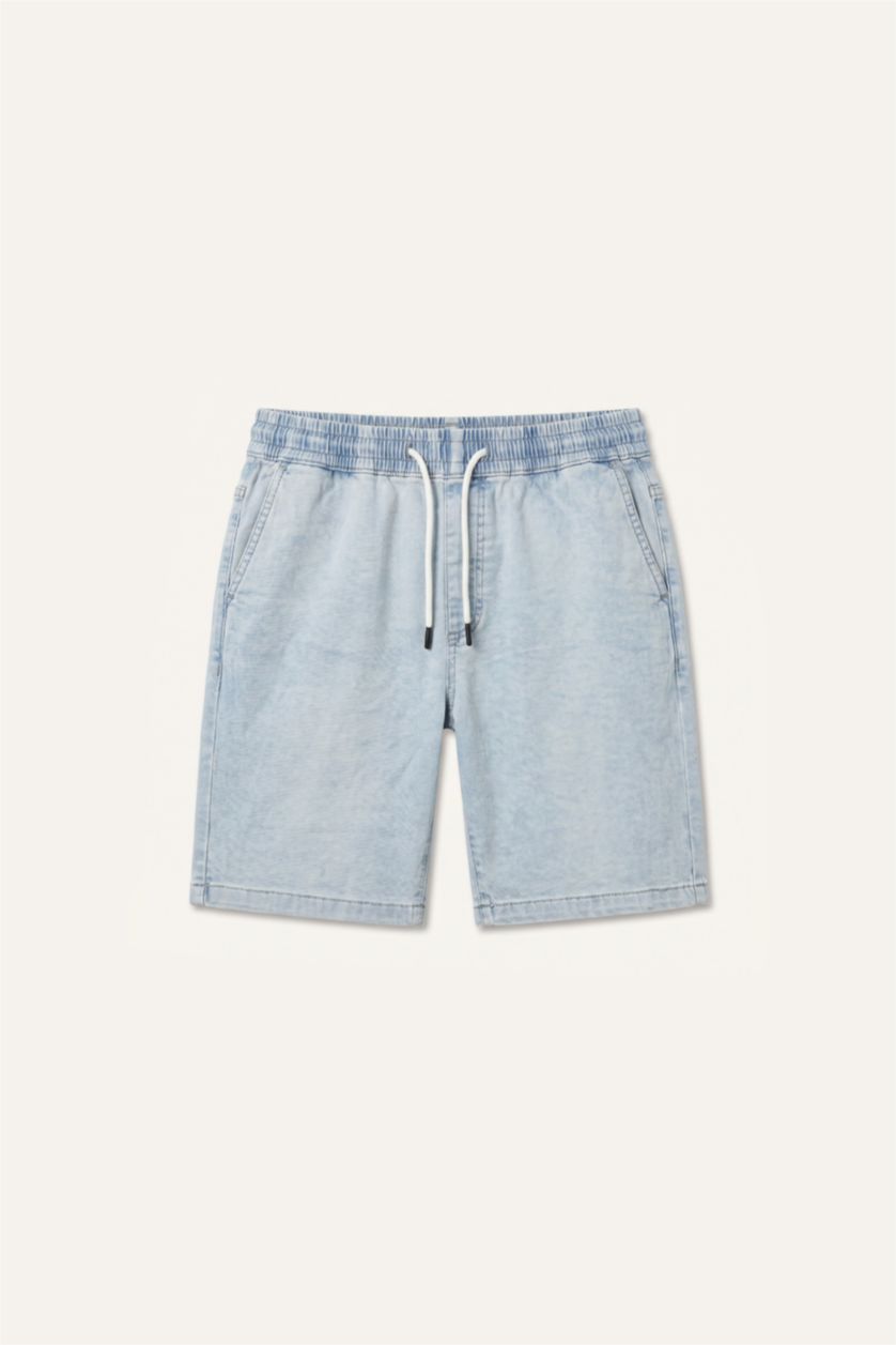 Men Ice Blue Regular Fit