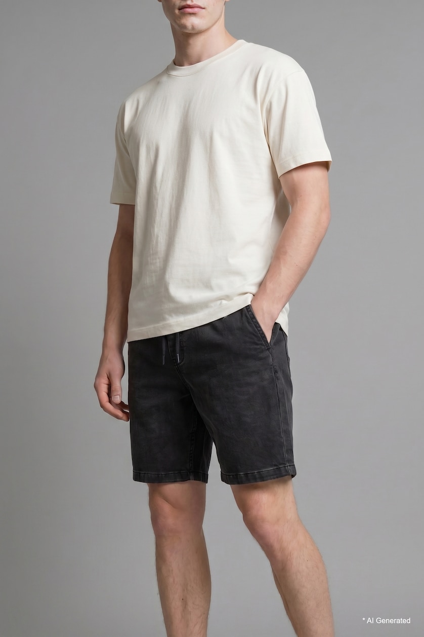 MAN Anthracite Regular Fit Shorts