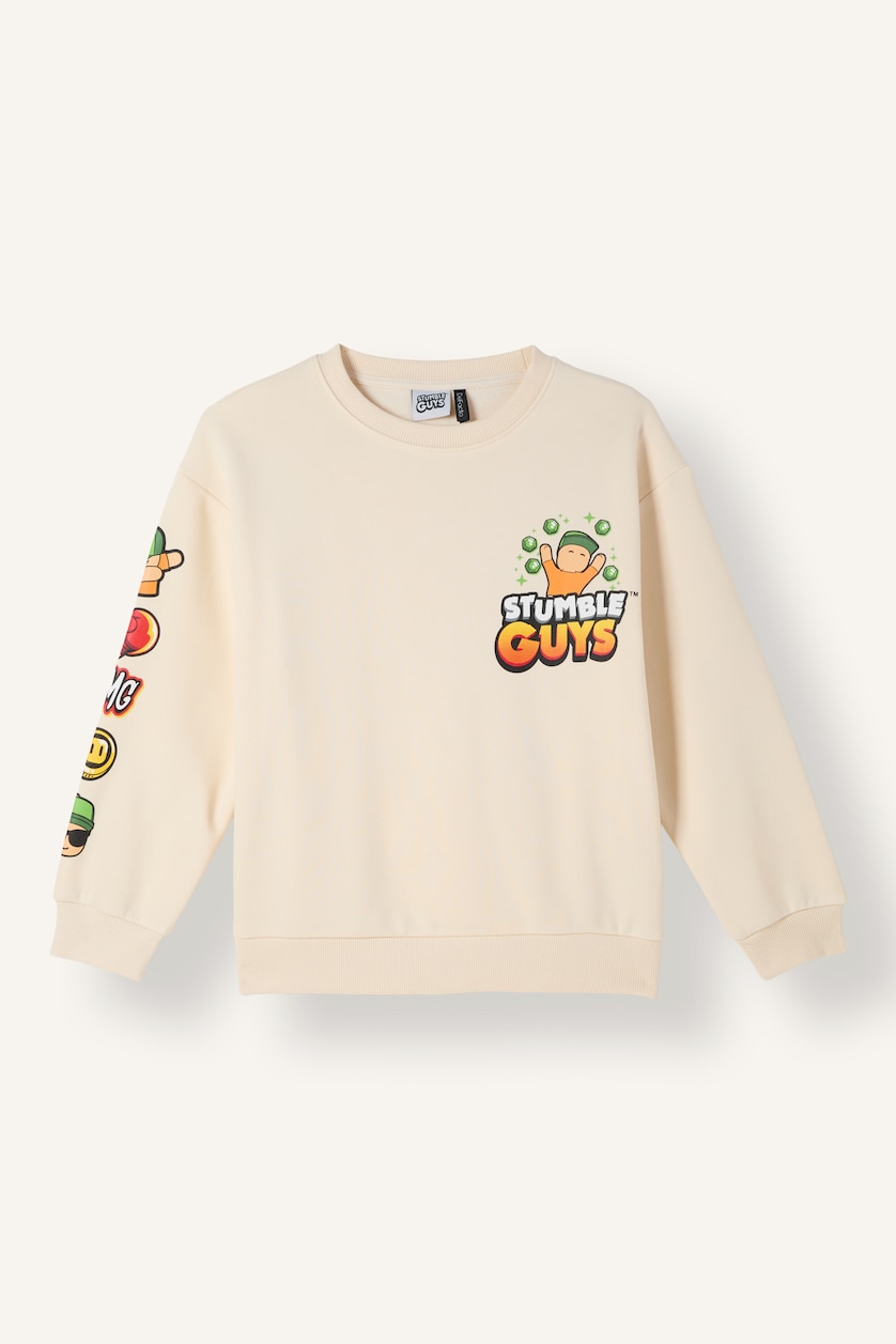Erkek Çocuk - Genç Erkek Taş Stumble Guys Baskılı Sweatshirt Erkek Çocuk