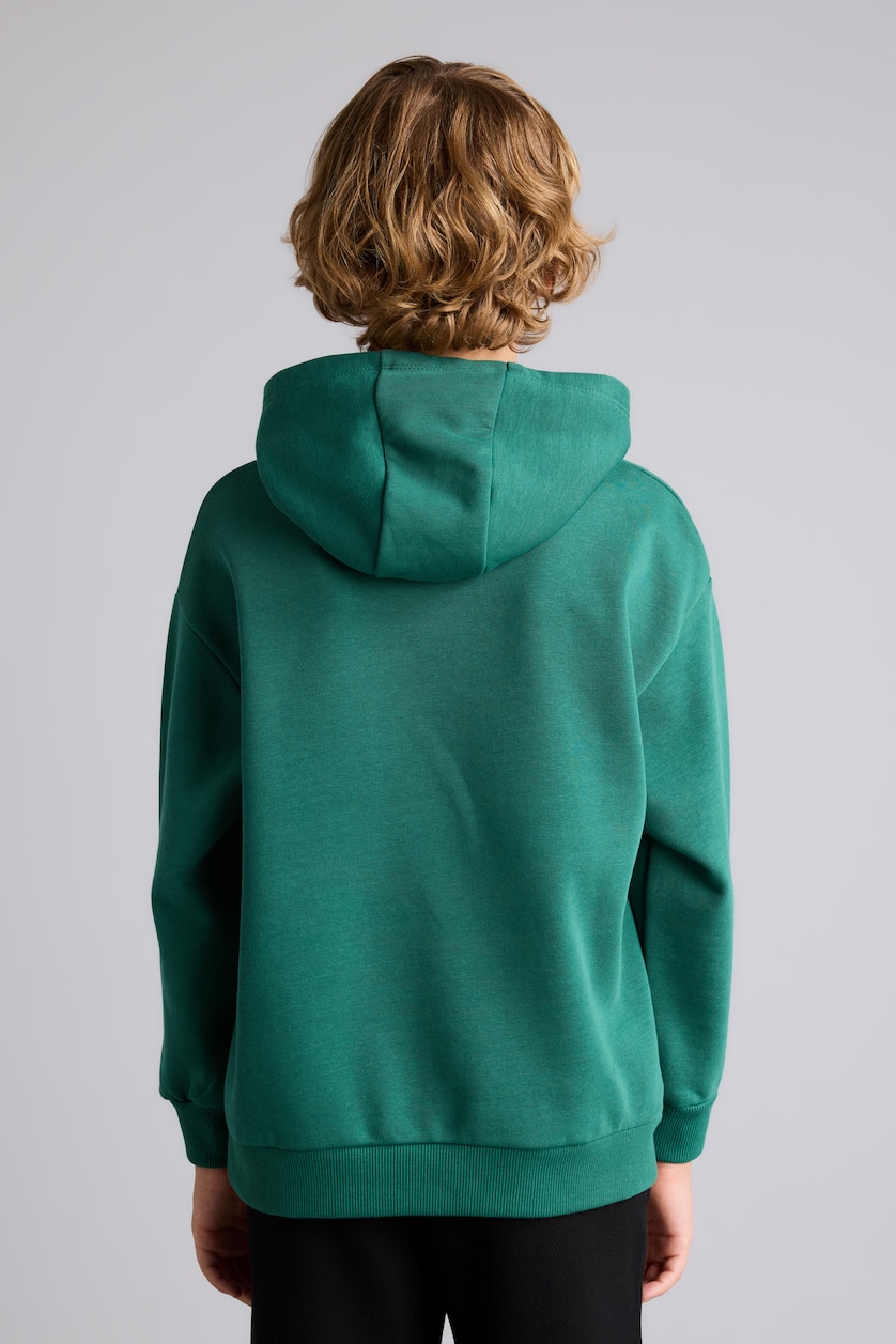 Erkek Çocuk - Genç Erkek Yeşil Stumble Guys Baskılı Sweatshirt Erkek Çocuk
