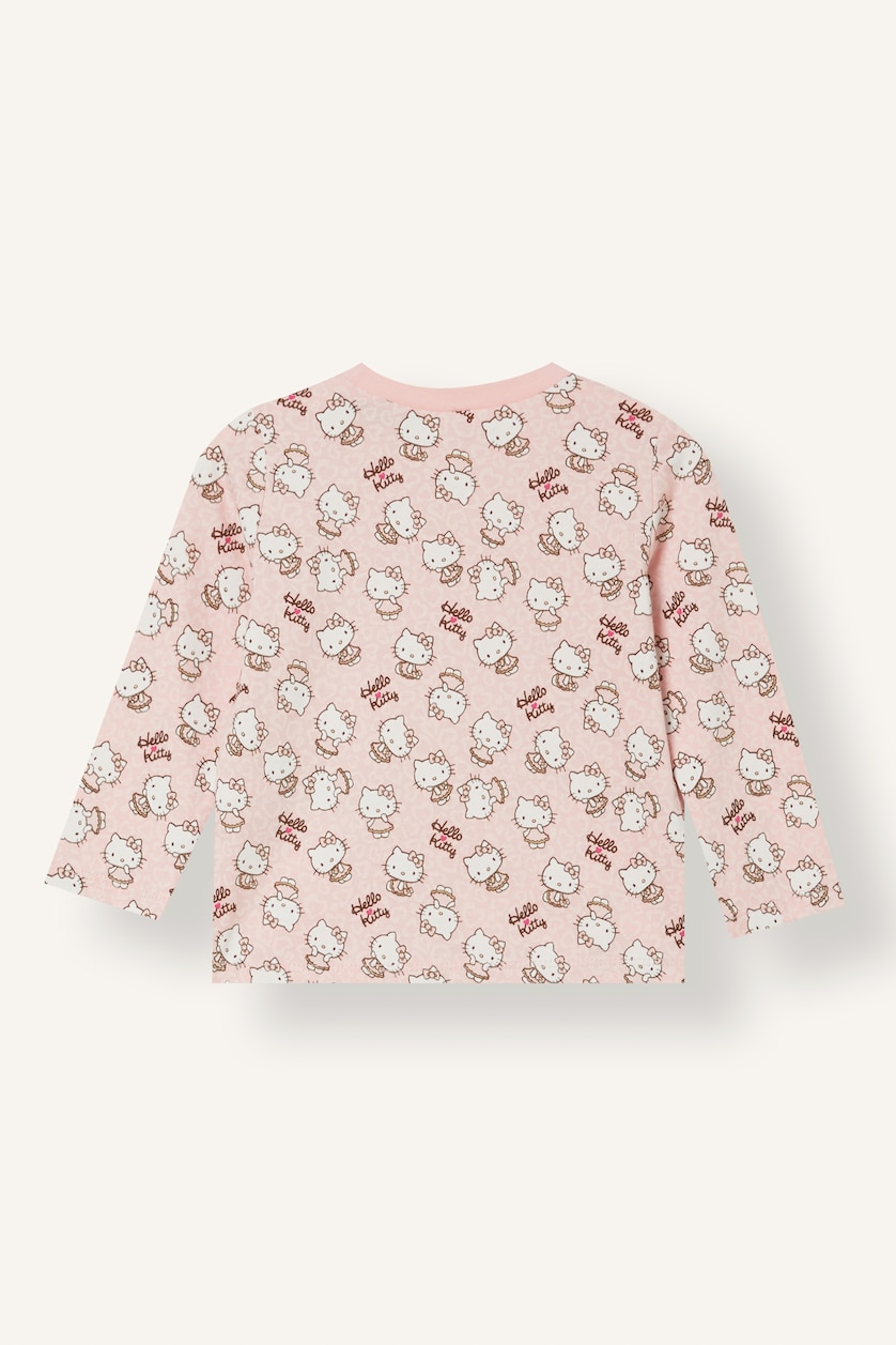 Baby Girls Pink Woman 2 piece Regular Fit Crew Neck Knitted Pyjamas