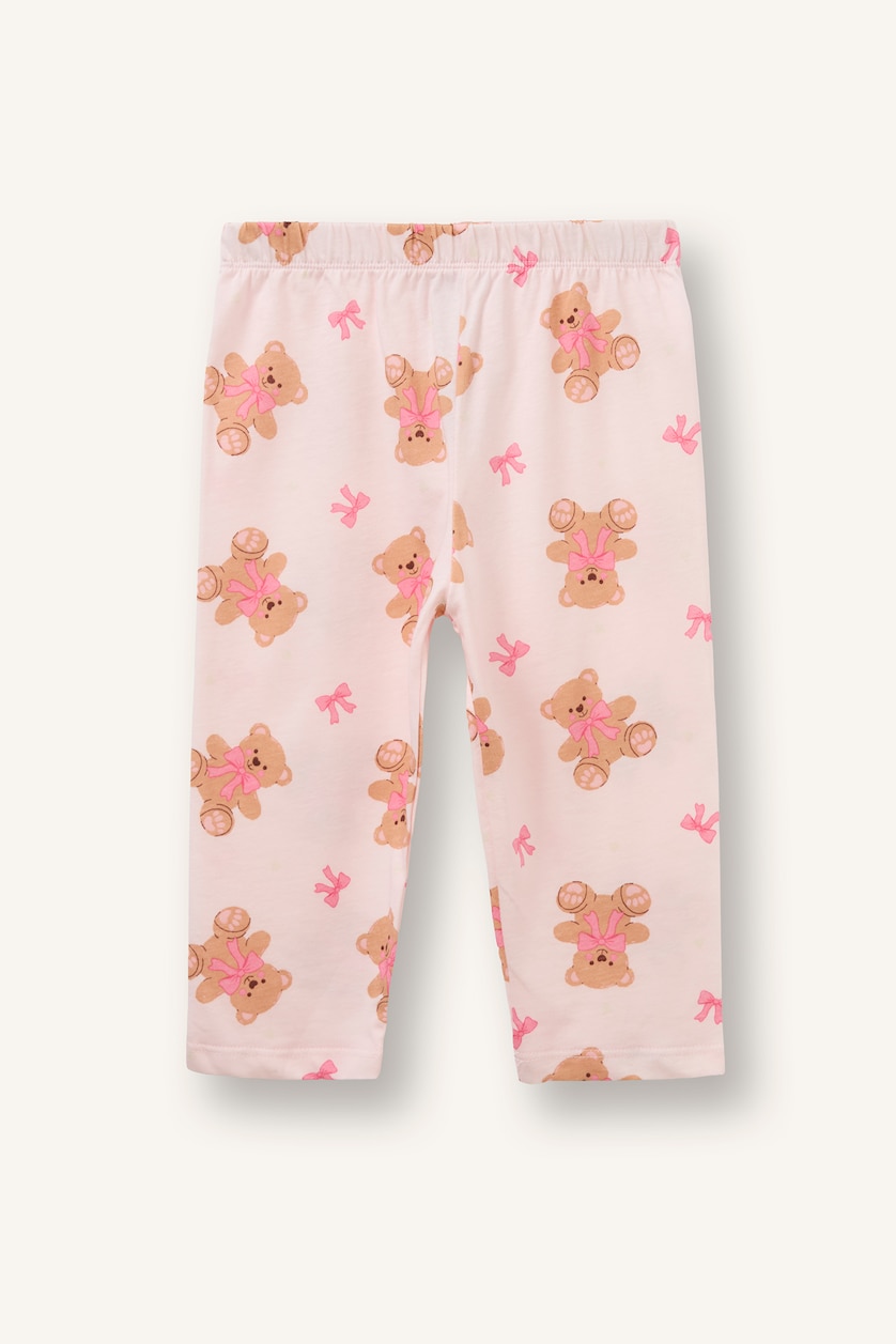 Baby Girl Light Pink سيت بجامة بناتي - قطعتين