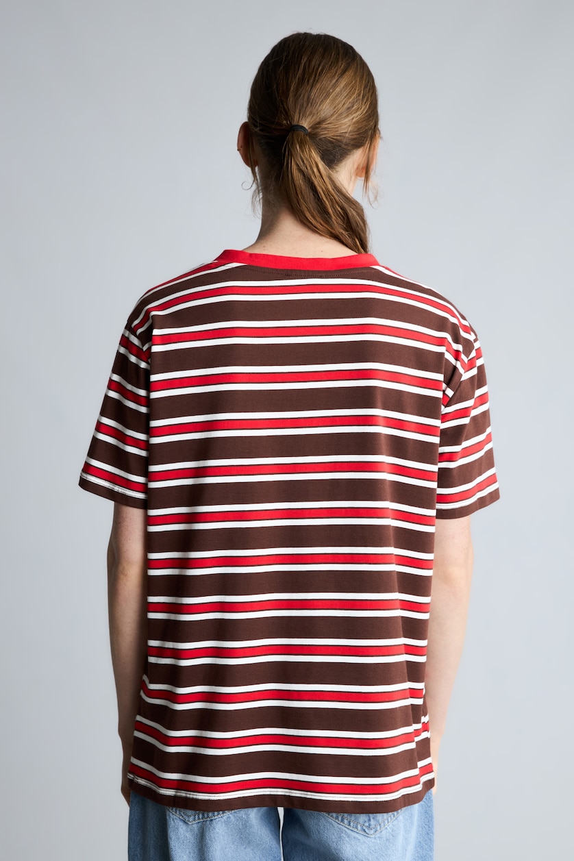 Woman Brown Regular Fit Crew Neck Short Sleeve T-Shirt